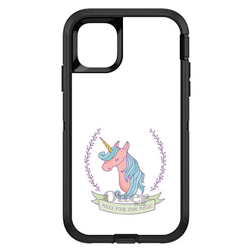 Unicorn - Make Your Own Magic - White On Black Case