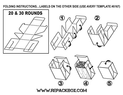 303 British Ammo Box - Military Grade Cardboard Ammo Storage Case Holds 20 Rounds (Pack of 3 Boxes, Total 60 Rounds) - Perfect for Reloading, Range Shooting & Ammo Storage