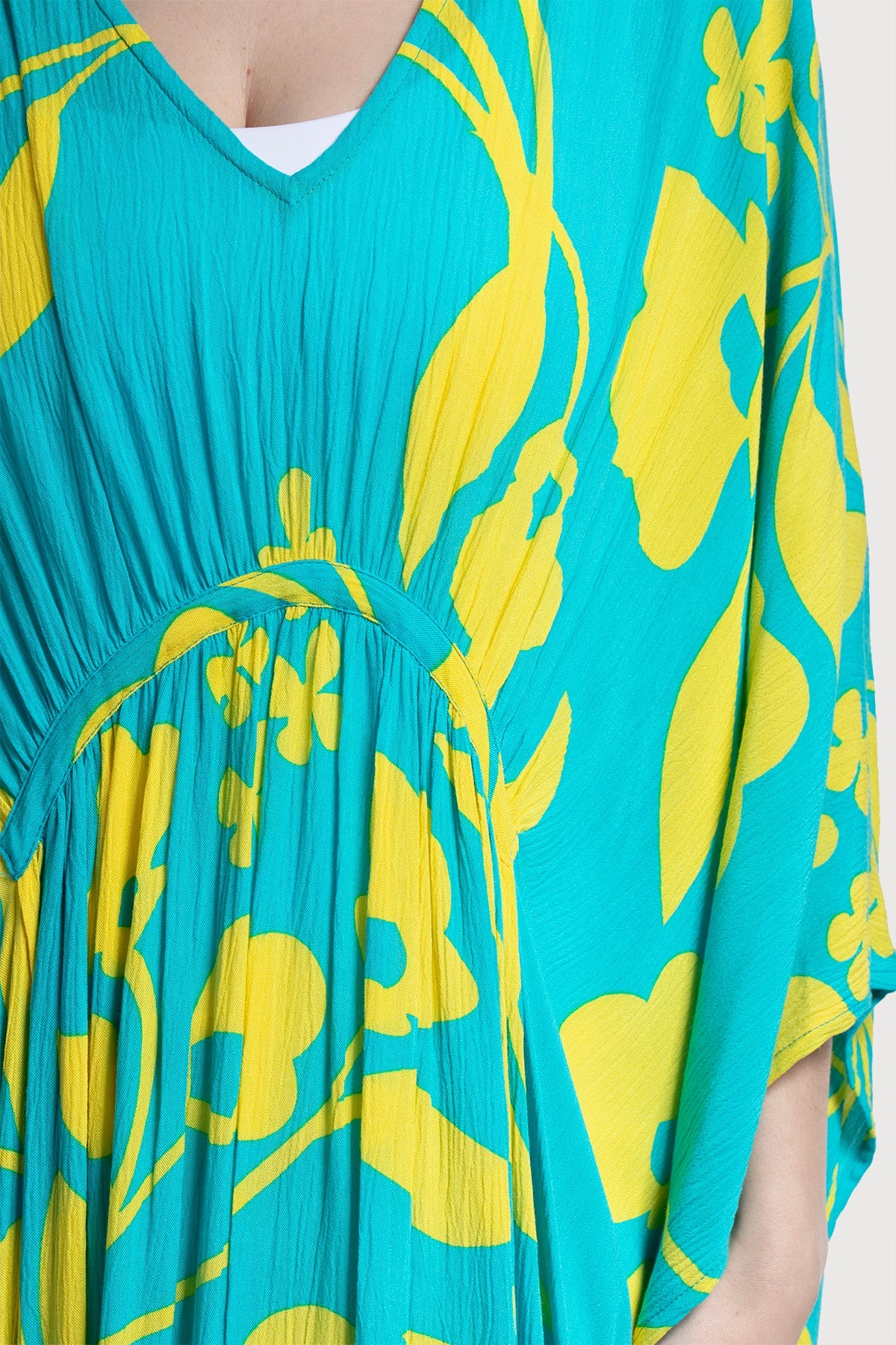 Stylish Floral Print Kaftan Maxi Dress for Women - Boho Beach Cover Up, Pool Party, Summer Vacation Outfit