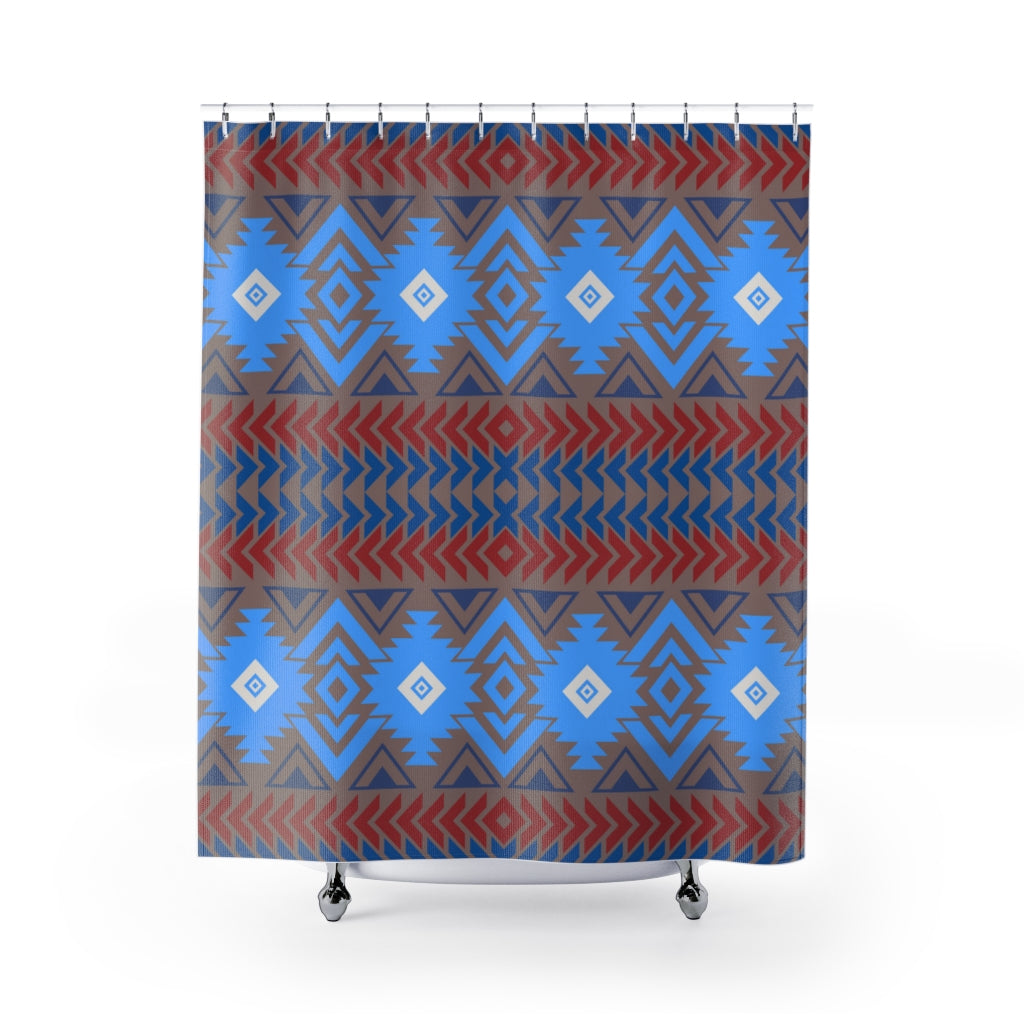 Southwestern River Canyon Shower Curtain - Waterproof Polyester Bathroom Decor with Hooks - Perfect for Boho, Western, or Desert Theme Bathrooms