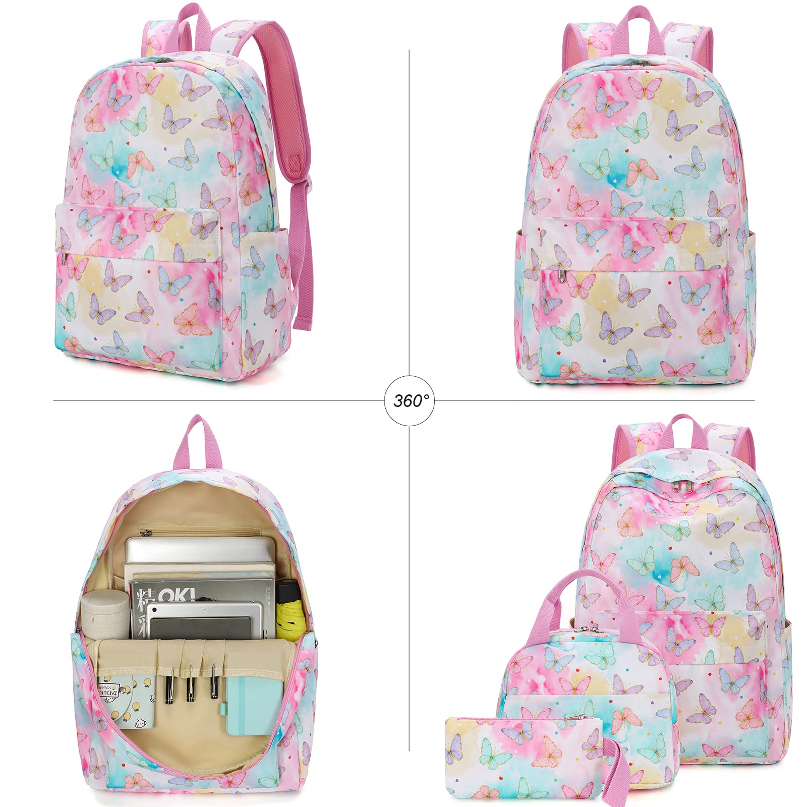 LEDAOU Kids Backpack for Boys - Durable School Bookbag with Lunch Box & Pencil Case Set - Perfect for School, Travel, and Outdoor Activities