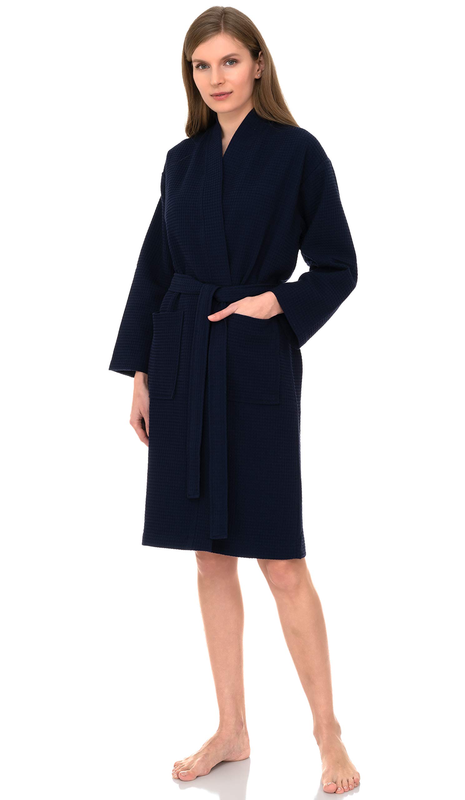 TowelSelections Women's Waffle Kimono Spa Bathrobe - Soft & Cozy Bath Robe for Women | Perfect for Spa, Relaxation & Lounging at Home