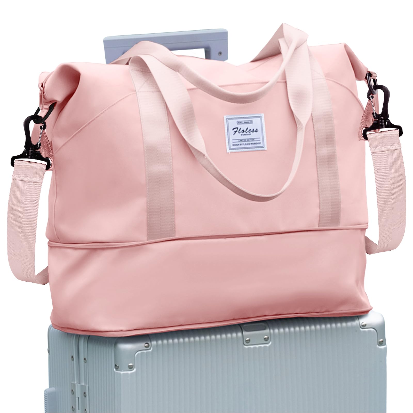 Best Travel Duffel Bag for Women - Waterproof Sports Tote & Gym Bag with Shoulder Strap - Perfect for Weekend Getaways, Overnight Trips & Workout Sessions