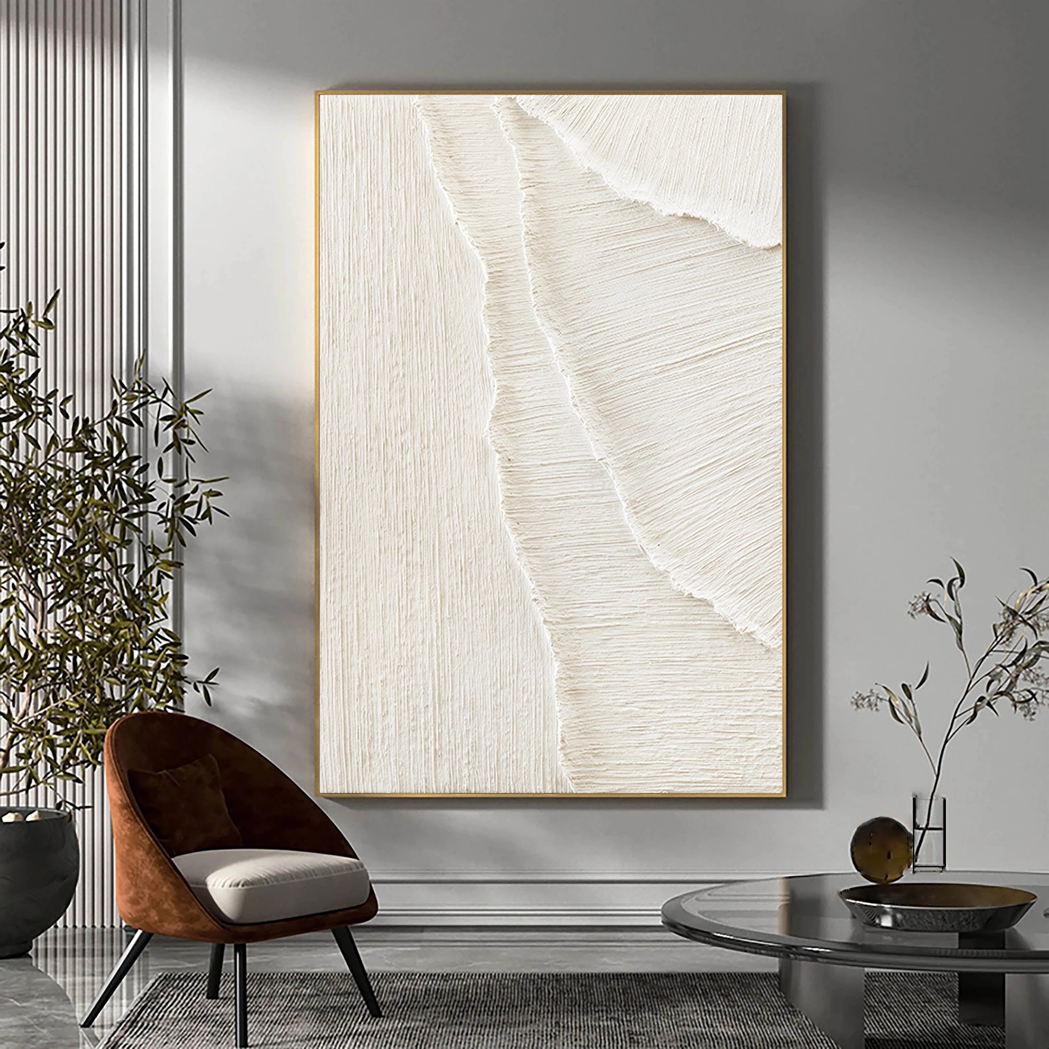 Minimalist Textured Plaster Art Painting #MM009 - Modern Home & Office Wall Decor
