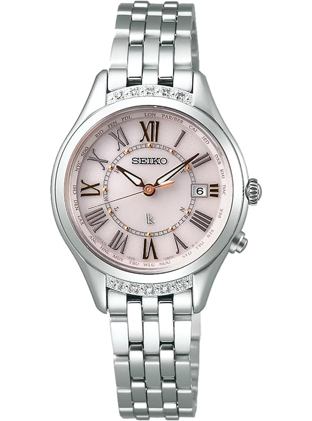 SEIKO LUKIA SSVV053 Japanese Automatic Watch for Women - Elegant Stainless Steel Dress Watch with Date Display | Perfect for Business, Office, and Formal Occasions