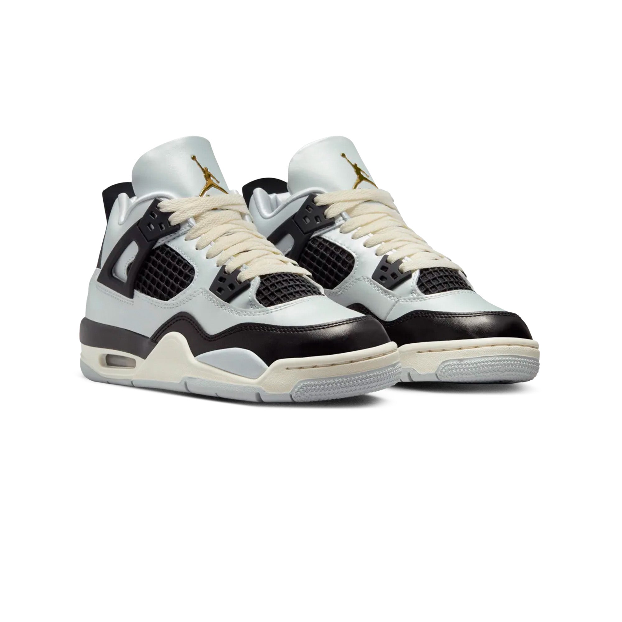 Air Jordan 4 Retro 'Platinum Gold' GS Sneakers (2024) - Women's Basketball Shoes for Casual Wear & Street Style Fashion