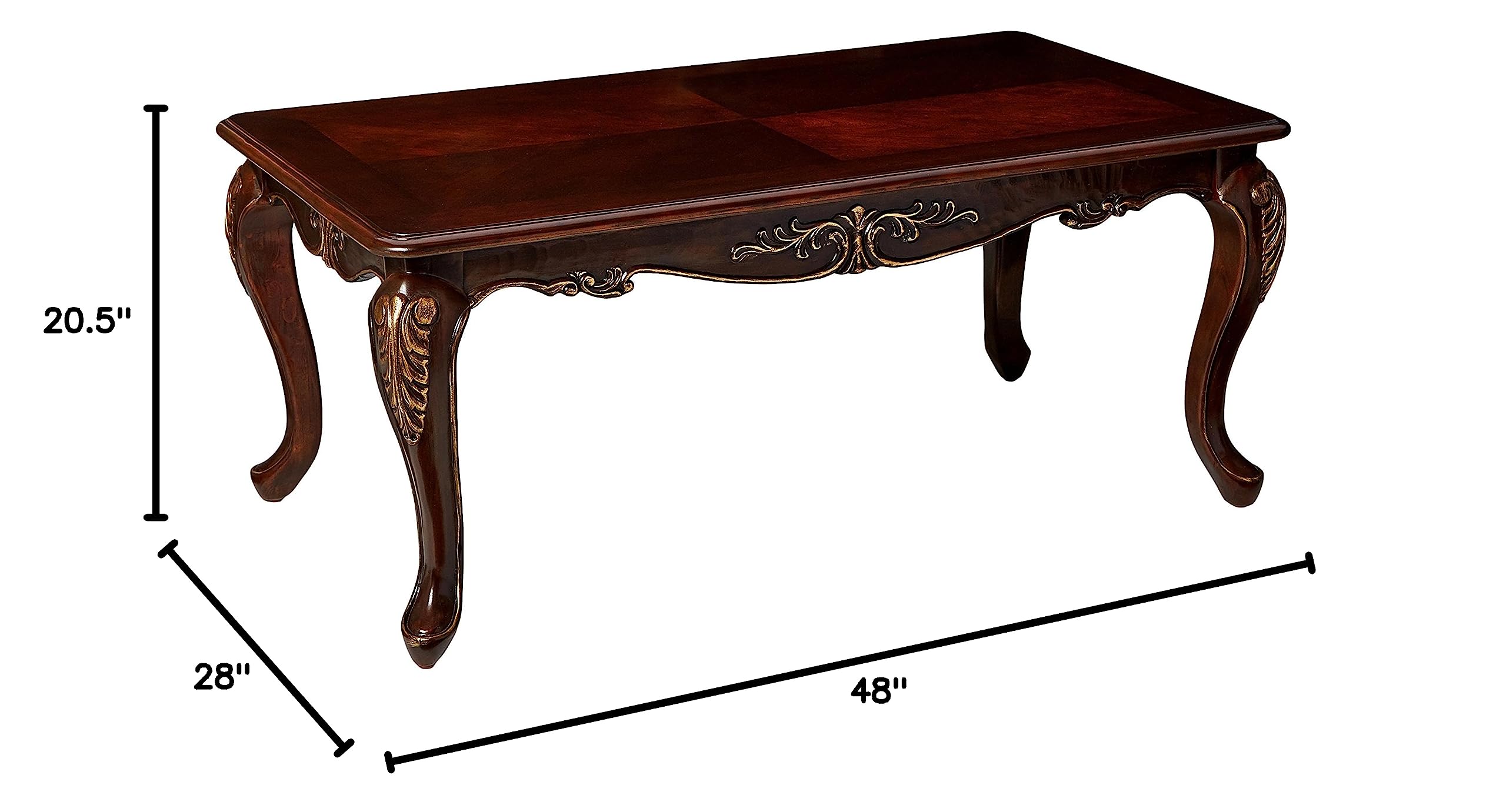 Homelegance 9815 Cherry Coffee Table - 48