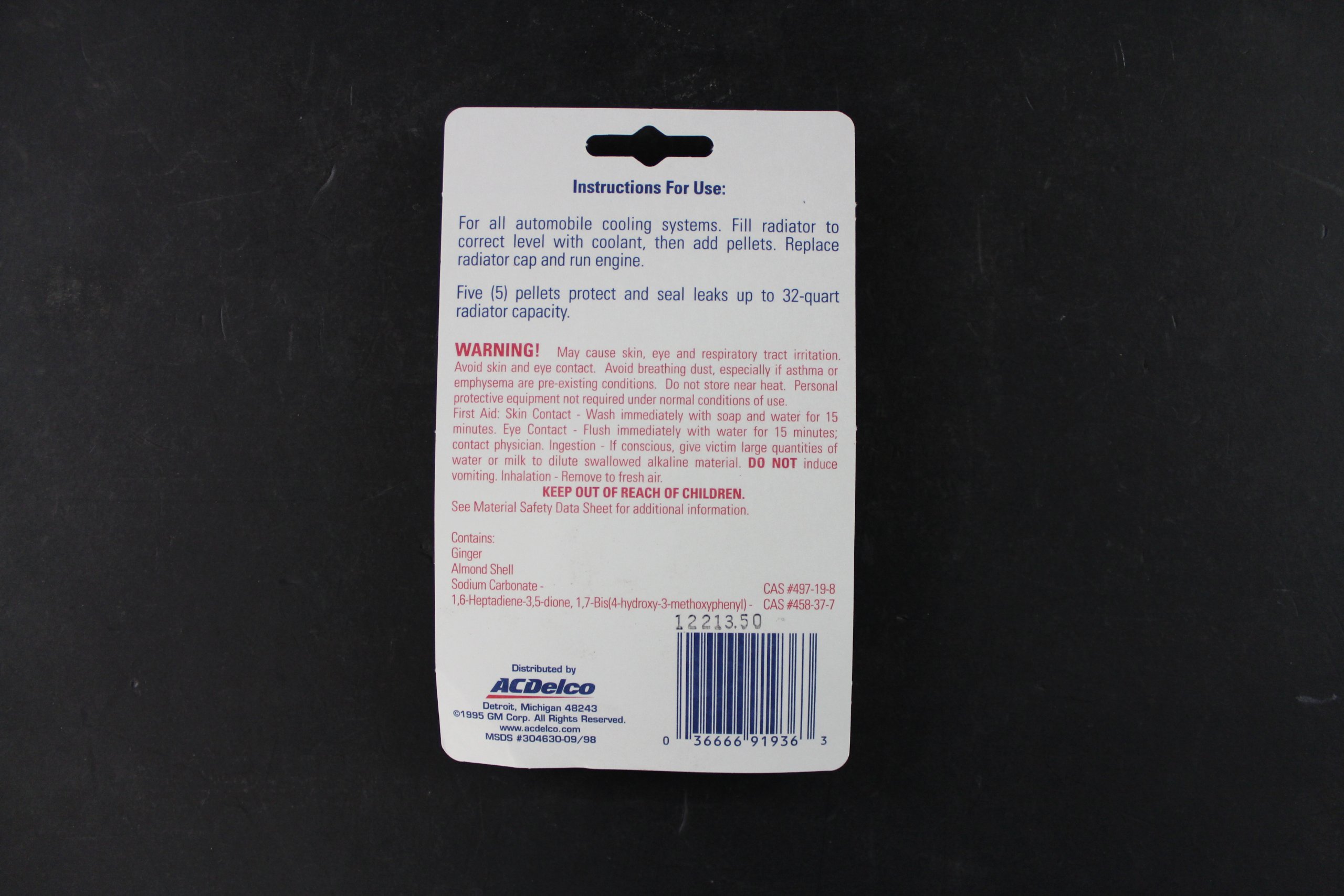 Genuine GM Fluid 12378255 Cooling System Seal Tablet - 4 Grams, Pack of 5 - Prevent Leaks & Protect Engine - Perfect for GM Vehicles, Trucks & SUVs