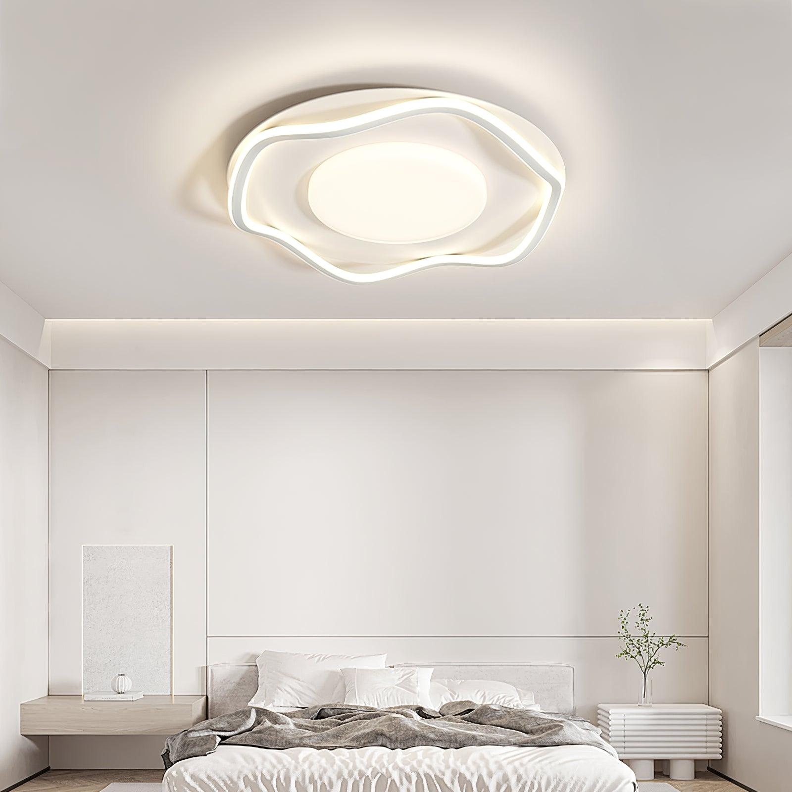 Minimalist Cloud Shaped Ceiling Light Fixture - Modern LED Bedroom Lighting for Nursery, Kids Room & Home Decor