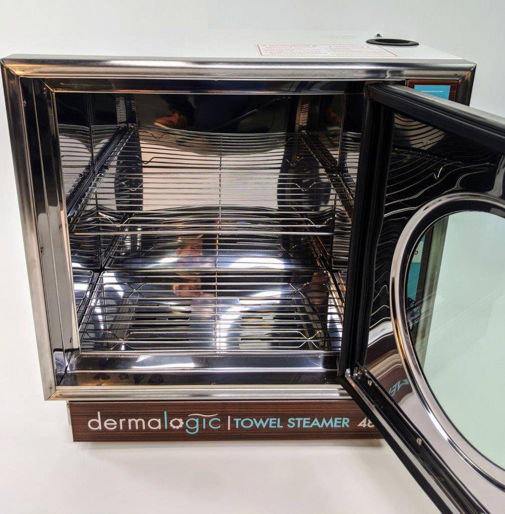 Dermalogic 48 Professional Towel Steamer for Salon & Spa - Electric Facial Towel Warmer for Hot Towel Therapy & Relaxation - Perfect for Massage, Skincare & Home Use