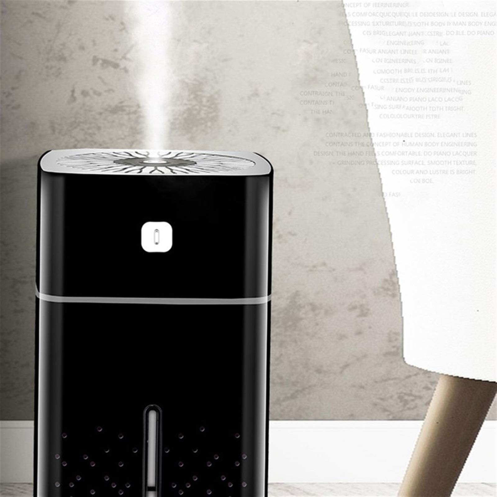 USB Aromatherapy Humidifier Diffuser with Essential Oils - Quiet Bedroom Humidifier with Night Light, Auto Shut-Off & Waterless Protection for Better Sleep & Air Quality