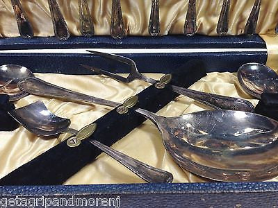 Vintage EPNS Silver Plated Dessert Flatware Set in Original Box - England Made - Perfect for Fine Dining, Tea Parties & Collectors