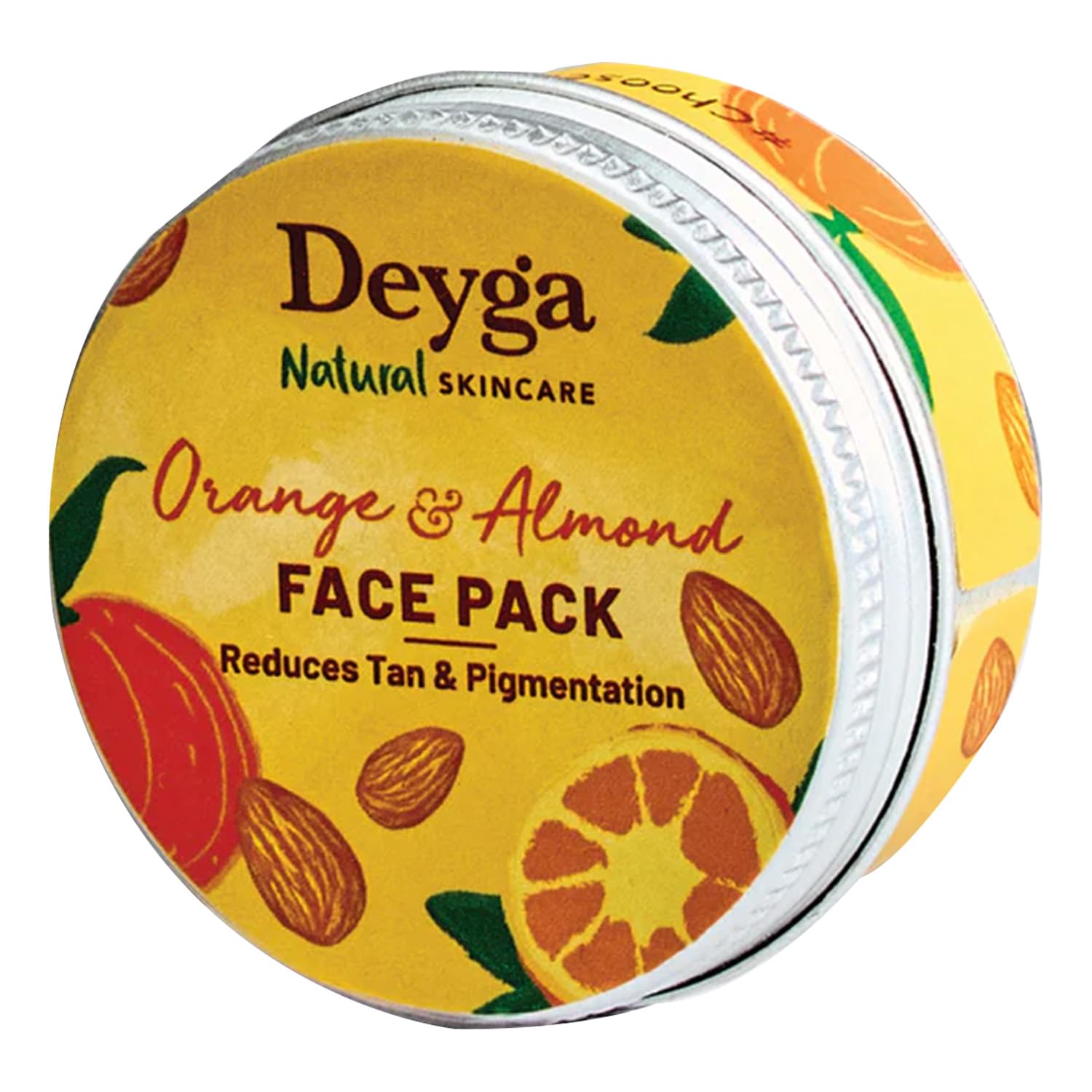 Deyga Orange & Almond Face Pack (15g) - Natural Brightening & Exfoliating Facial Mask for Glowing Skin - Perfect for Daily Skincare & Spa Treatments