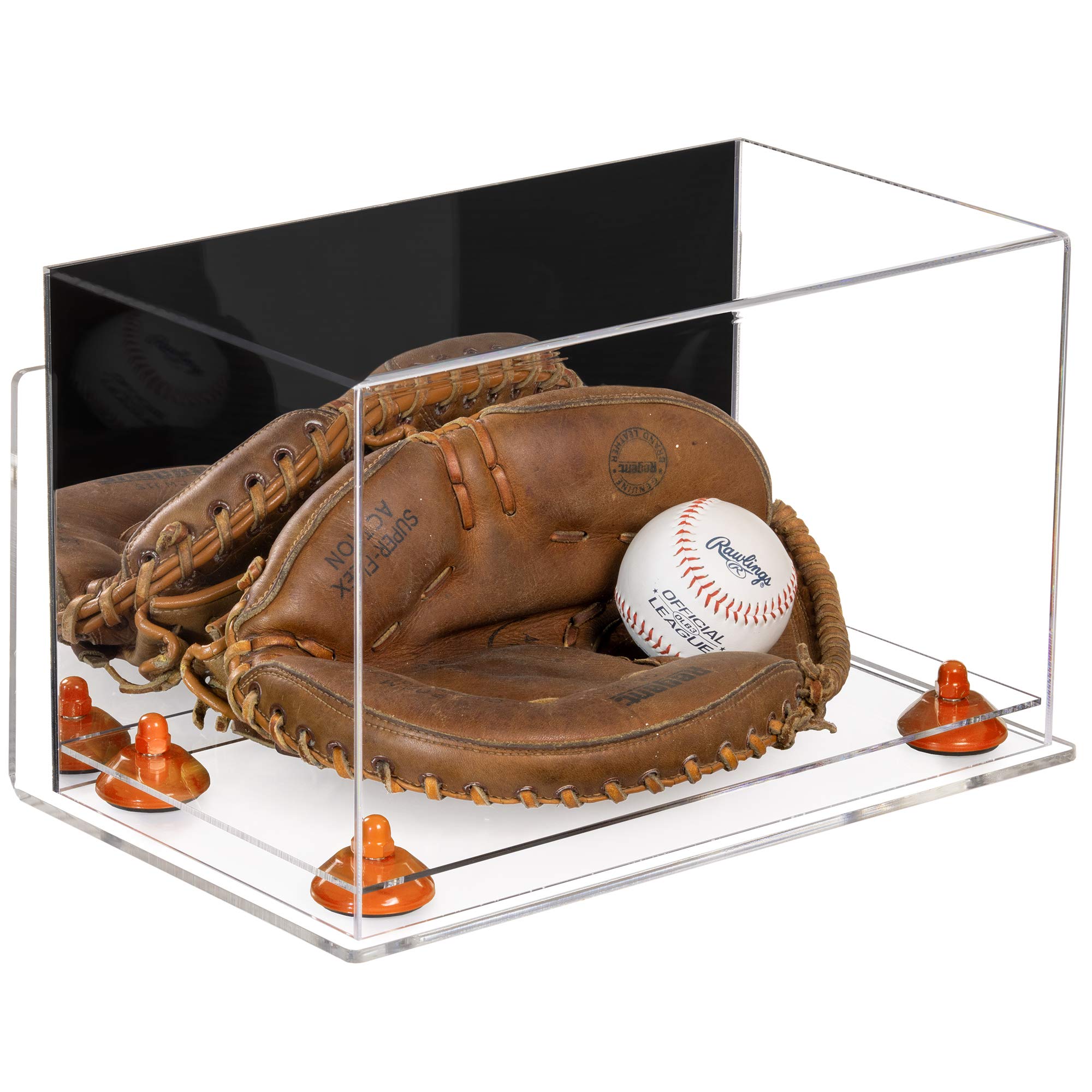 Premium Acrylic Baseball Catchers Glove Display Case - Clear Full Size Protective Showcase for Collectible Sports Memorabilia | Perfect for Home Decor, Man Cave, Sports Collections & Gift Giving