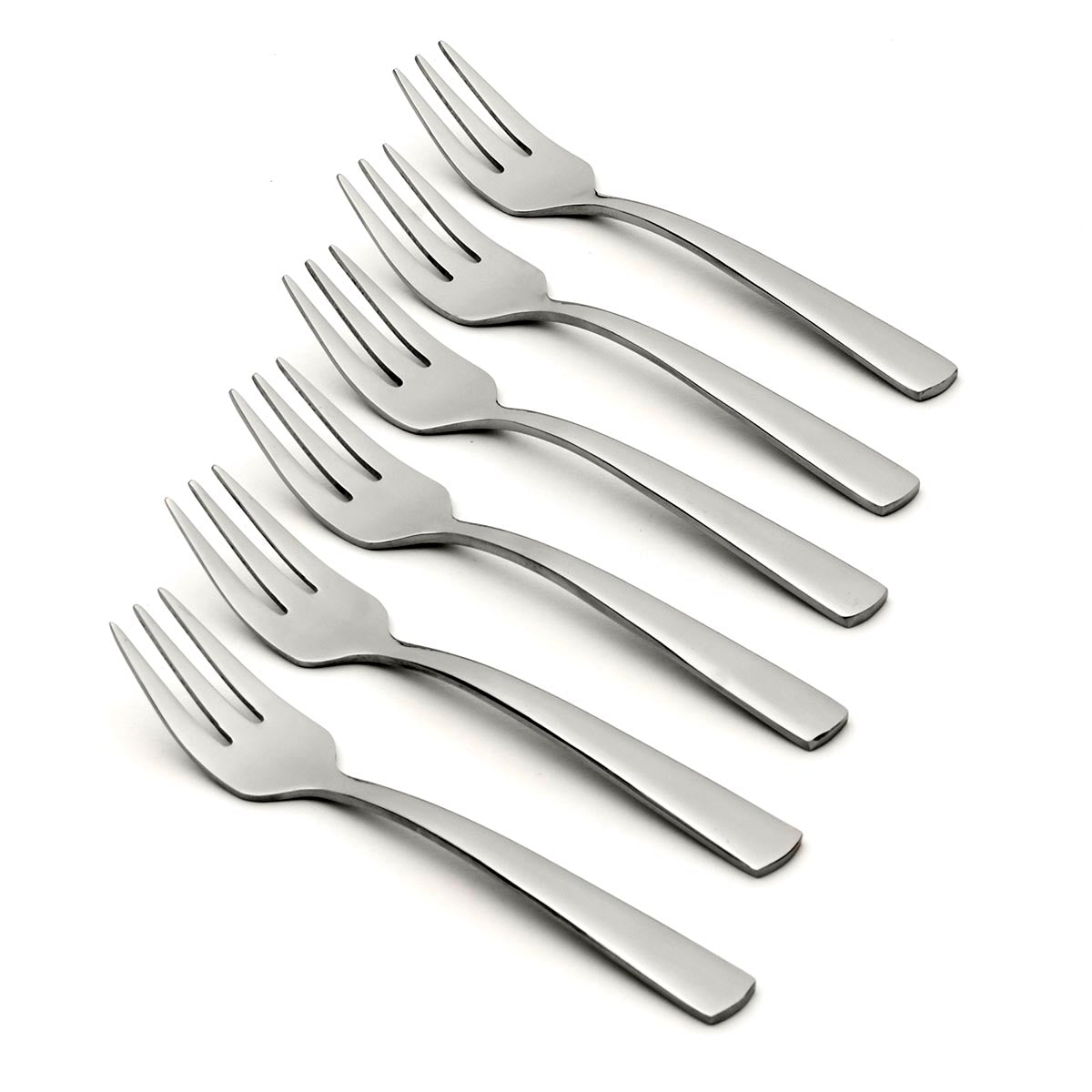 Premium Nocha Cocktail Forks Set of 6 - Stainless Steel Appetizer Forks for Parties, Weddings & Entertaining - Elegant Small Forks for Hors d'Oeuvres, Cheese & Desserts