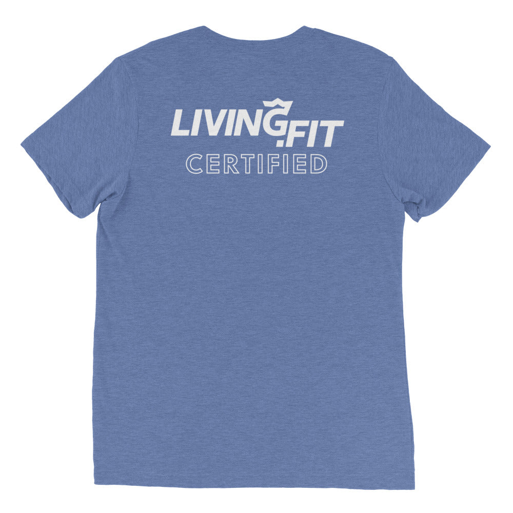 Living.Fit Kettlebell Workout Short Sleeve T-Shirt for Men & Women - Gym, CrossFit & Weight Training Apparel