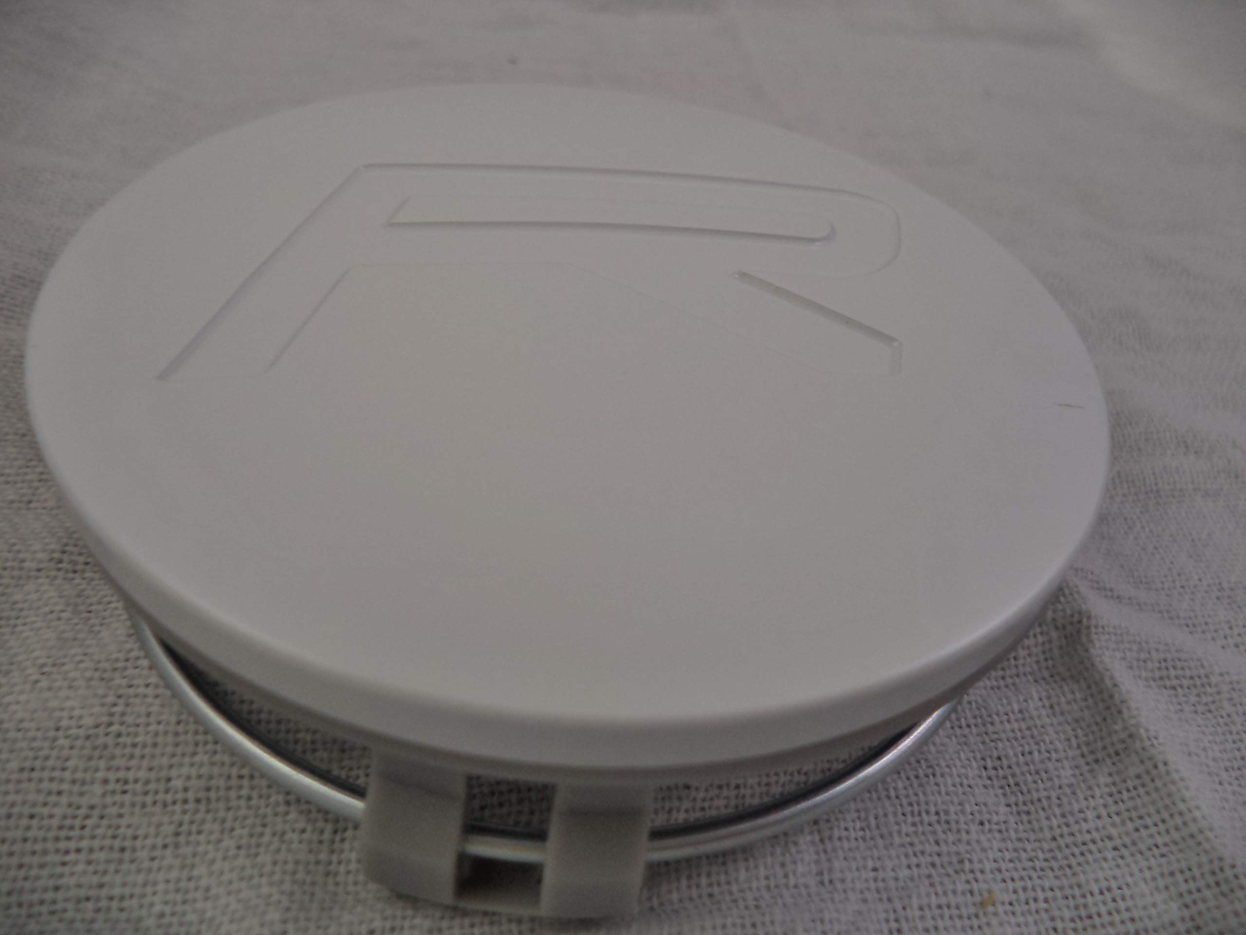 Gloss White Custom Wheel Center Caps (Set of 4) - Universal Fit for Cars, Trucks & SUVs - Enhance Your Vehicle's Style & Protection