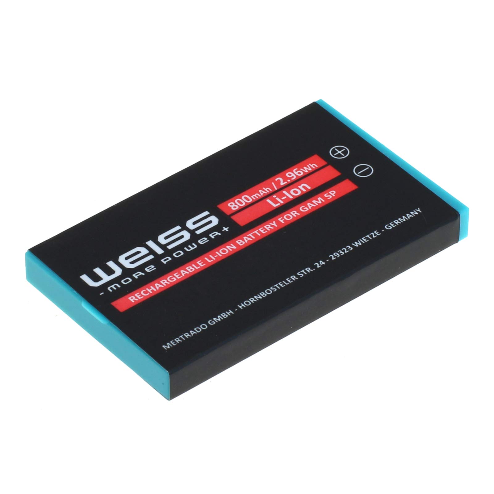 WEISS Replacement Battery for Nintendo Gameboy Advance SP/AGS-003 - 800mAh High Capacity Rechargeable Battery Pack - Compatible with SAM-SPRBP - Perfect for Gaming On The Go & Long Play Sessions