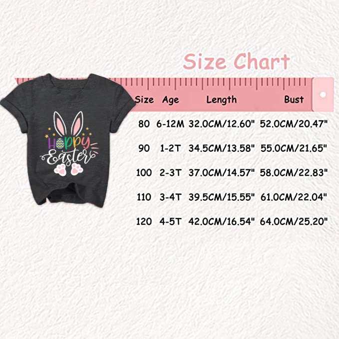 Easter Baby Shirt - Cute Bunny Toddler T-Shirt for Boys & Girls - Soft Cotton Short Sleeve Top - Perfect for Easter Egg Hunts & Family Photos