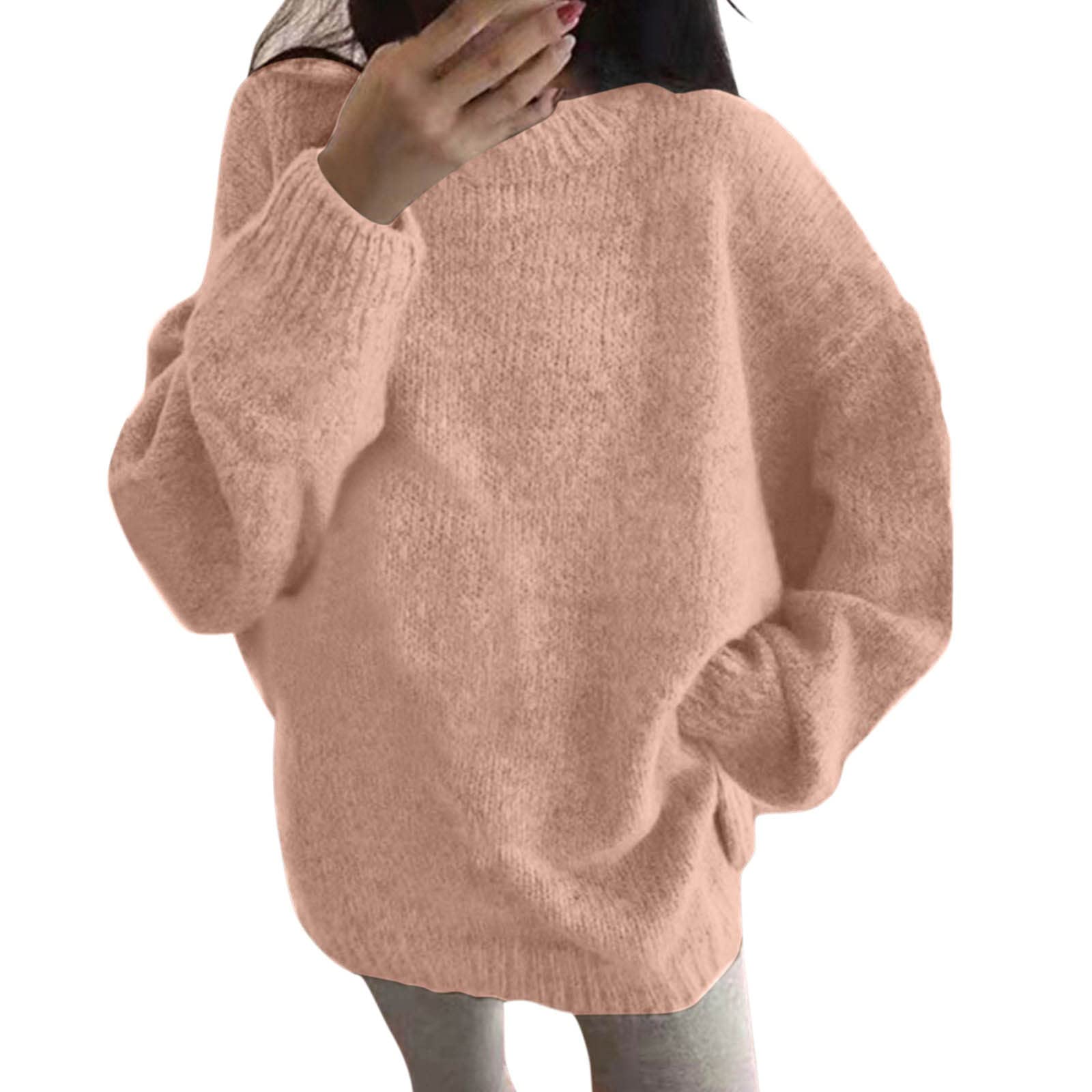 Cozy Hemlock Sweat Shirts for Women & Men - Soft Solid Color Long Sleeve Pullover Hoodie | Perfect for Grandma Gifts, Casual Wear & Cold Weather Fashion
