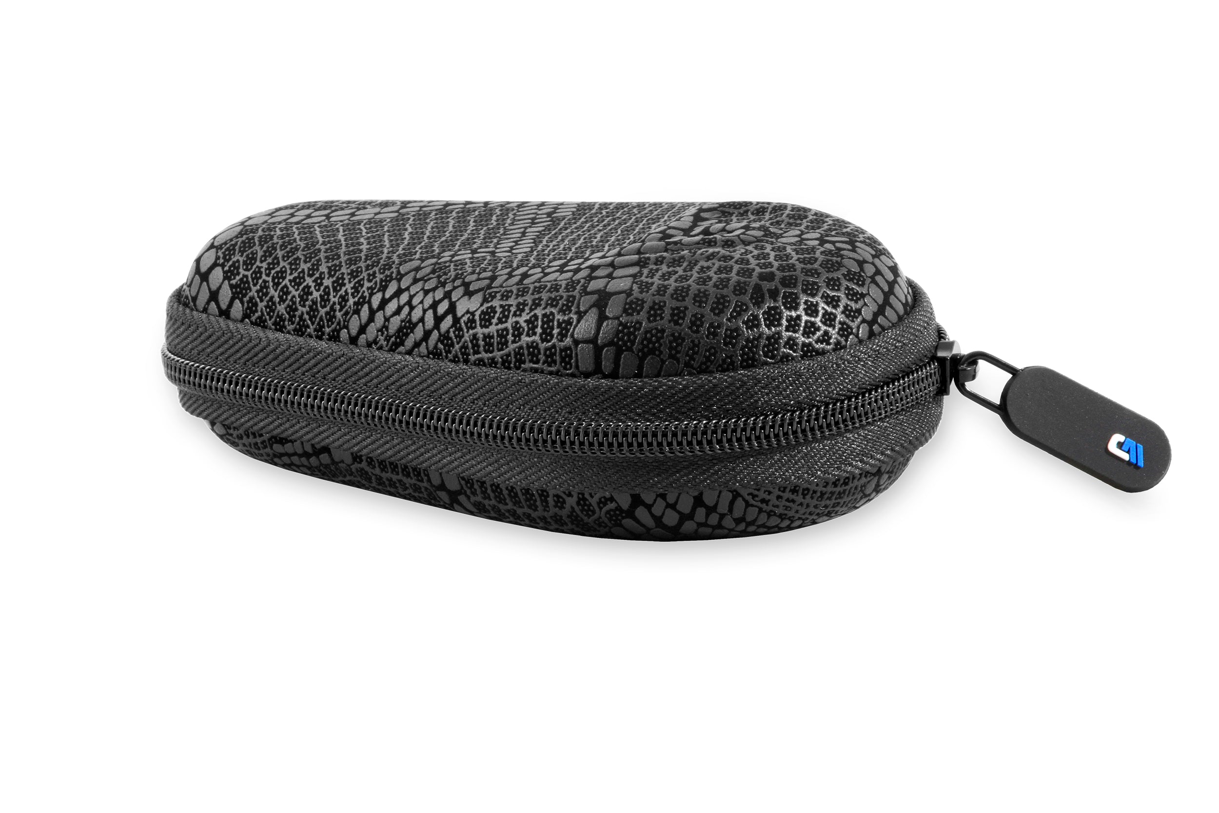 CASEMATIX Premium Watch Travel Case - Hard Shell Exterior & Cushion Foam Interior for Protection - Fits Watches Up to 56mm with Reinforced Zippers & Metal Carabiner - Perfect for Business Travel, Vacation & Watch Collection Storage