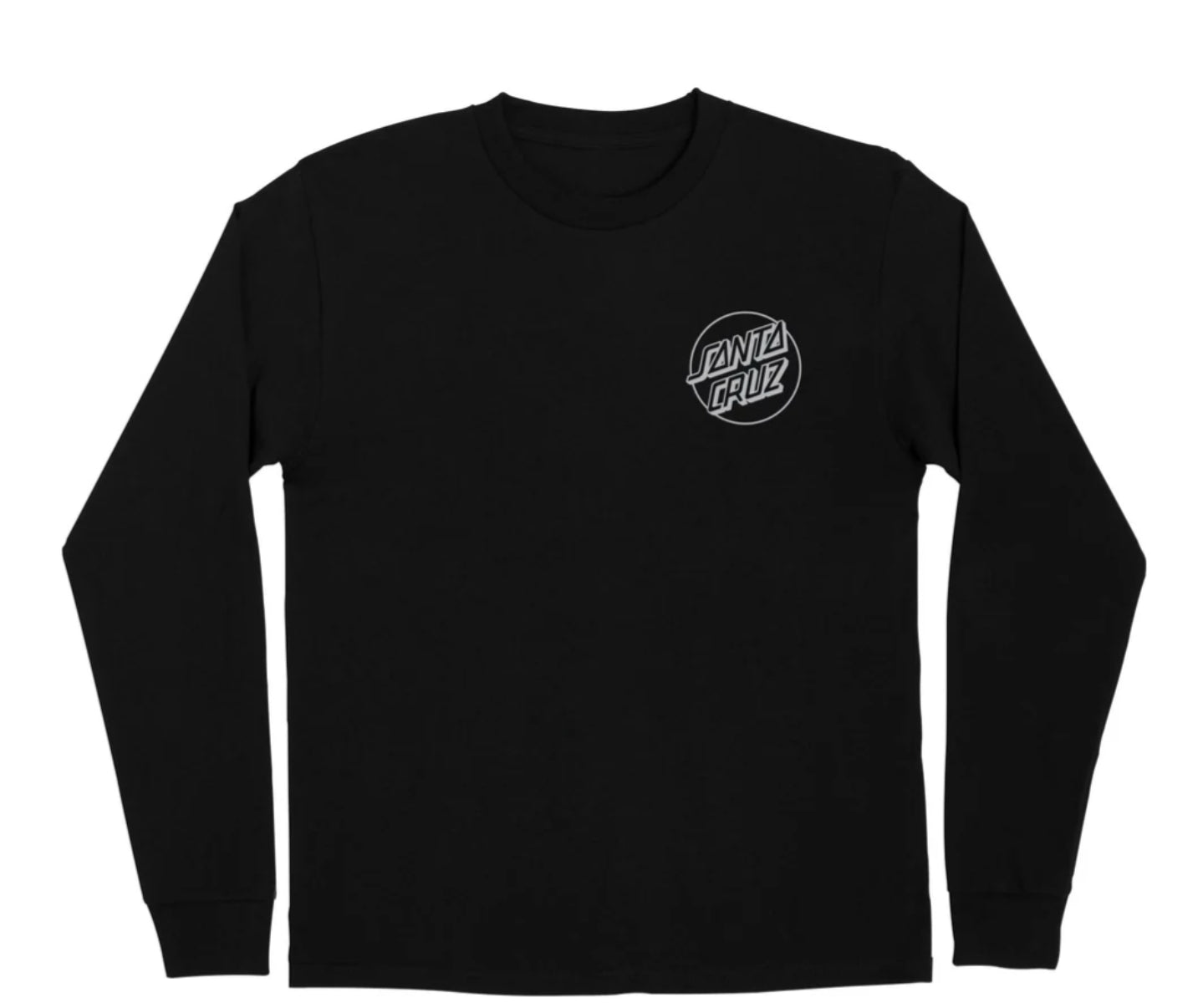 XXL Santa Cruz JEFF KENDALL ATOMIC MAN Long Sleeve T-Shirt - Black | Vintage Skate Style for Men | Perfect for Skateboarding, Concerts & Casual Wear