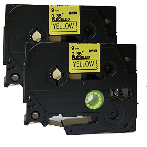 Tze-fx621 Flexible Id Wire Cable Black on Yellow