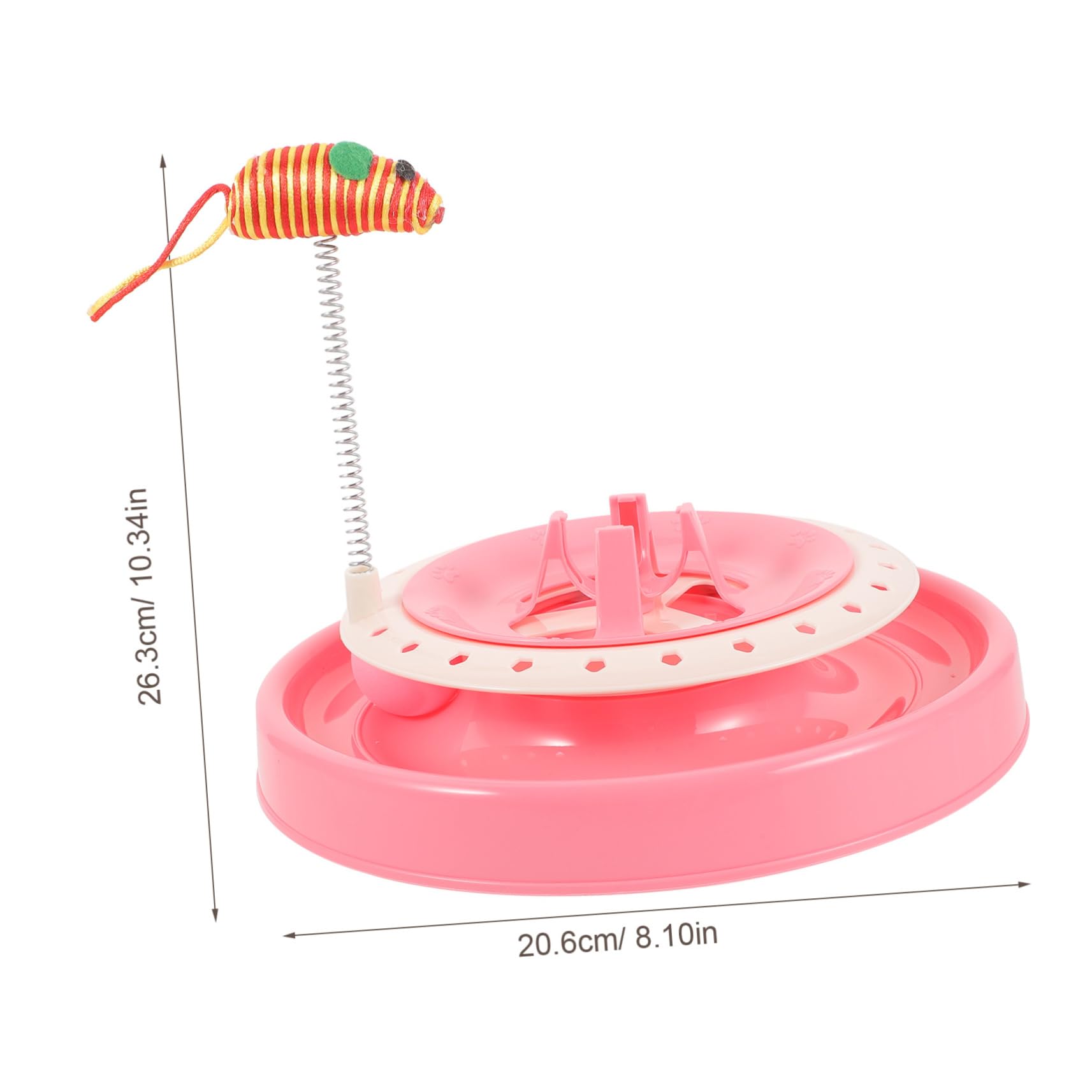 Balacoo Automatic Rotating Cat Toy - Interactive Spring Teaser Toy with Roller & Balance Game for Kittens - Fun Indoor Play for Active Cats