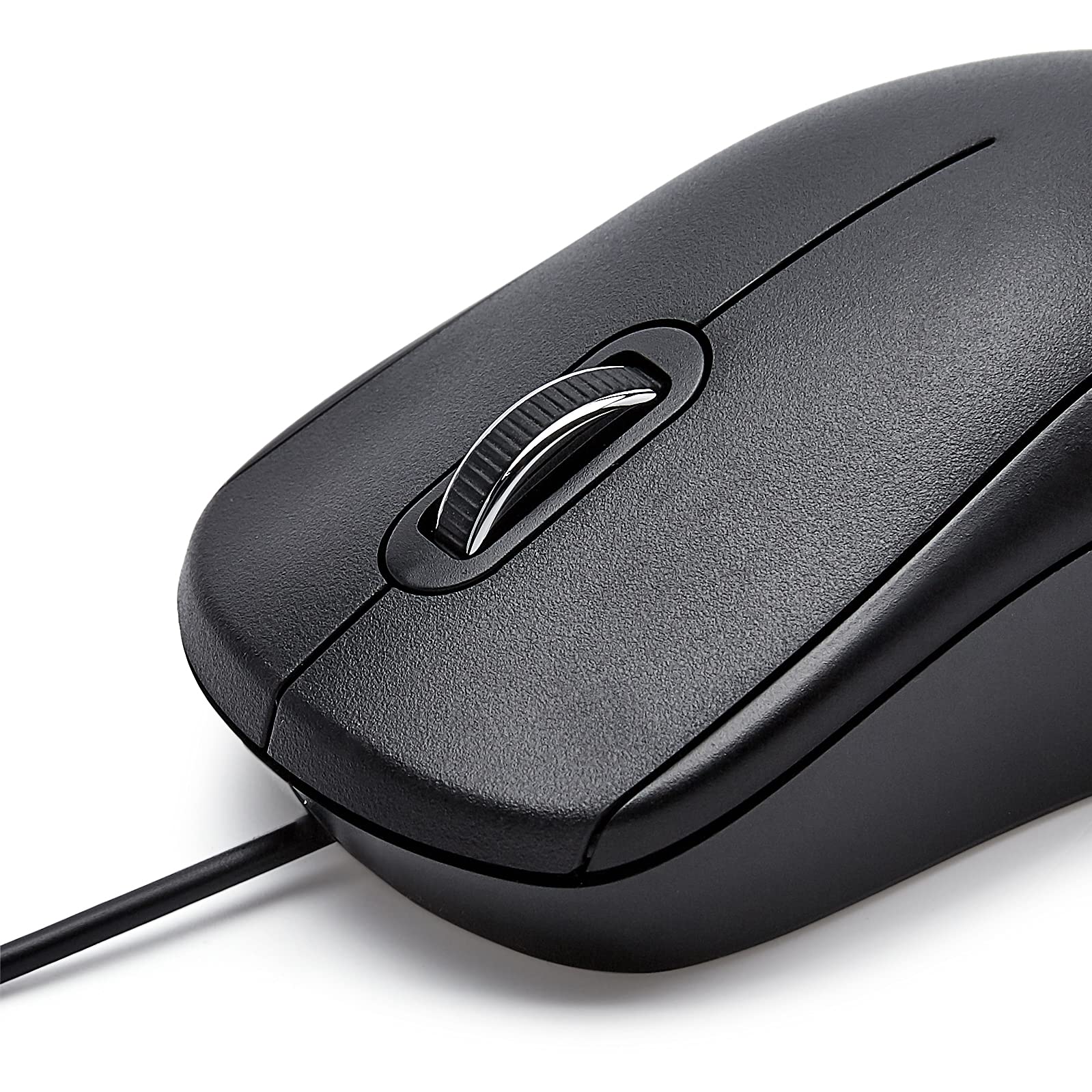 Amazon Basics 3-Button USB Wired Mouse - Black for Office & Gaming