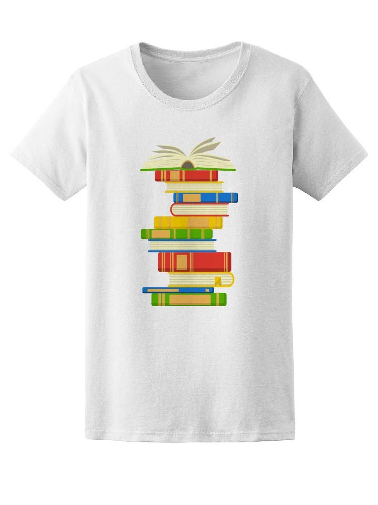 Open Books Graphic T-Shirt for Men - Casual Cotton Tee for Reading, Book Lovers & Everyday Wear