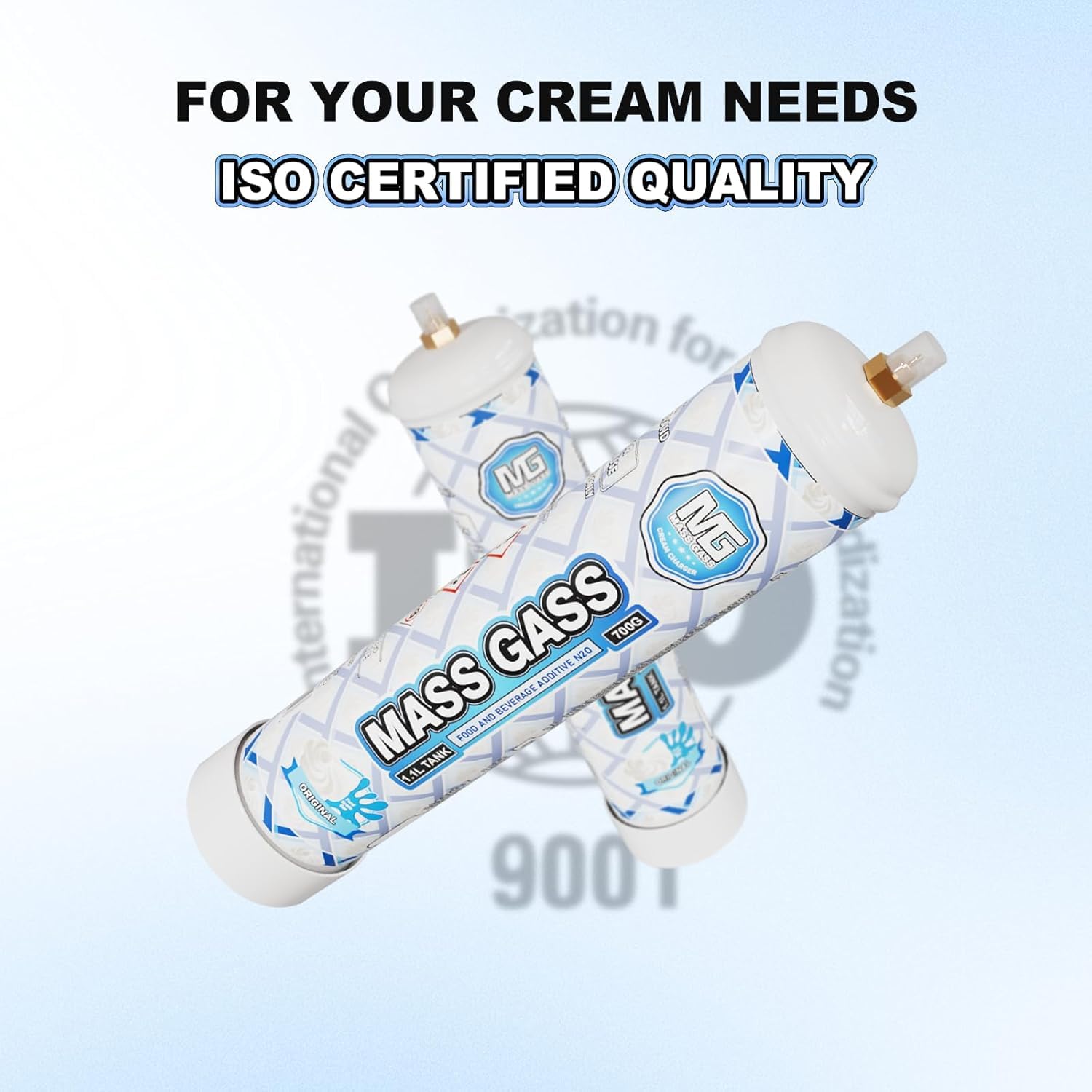 Premium 700g Whipped Cream Charger - 12 Pack (1.1L Each) | Food Grade N2O Cartridges for Cream Dispensers | Perfect for Desserts, Coffee Toppings & Baking