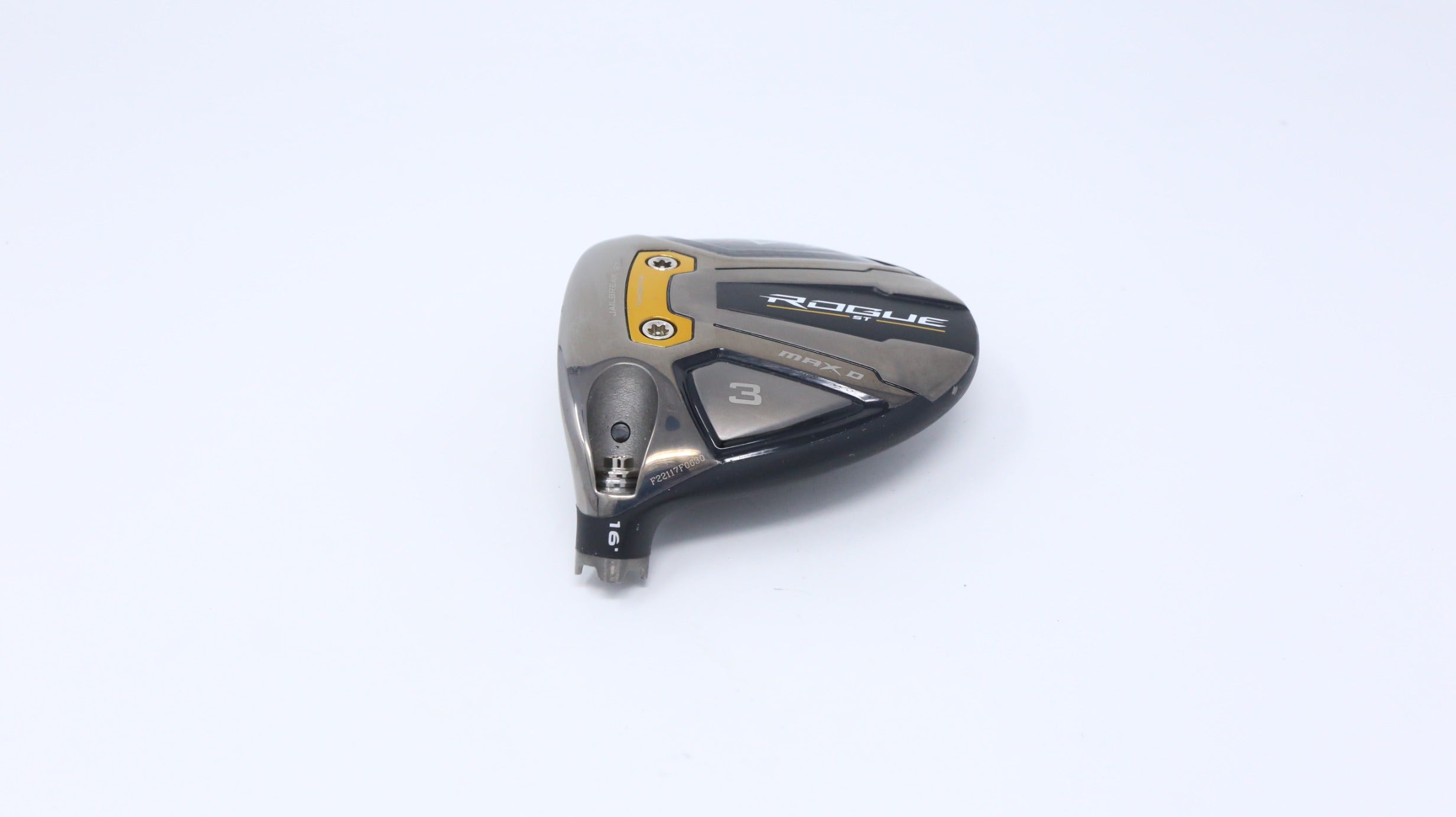 Used Callaway Rogue ST Max Draw Fairway Wood 16° Left-Handed Golf Club Head Only - Perfect for High Handicappers & Beginners Seeking Forgiveness