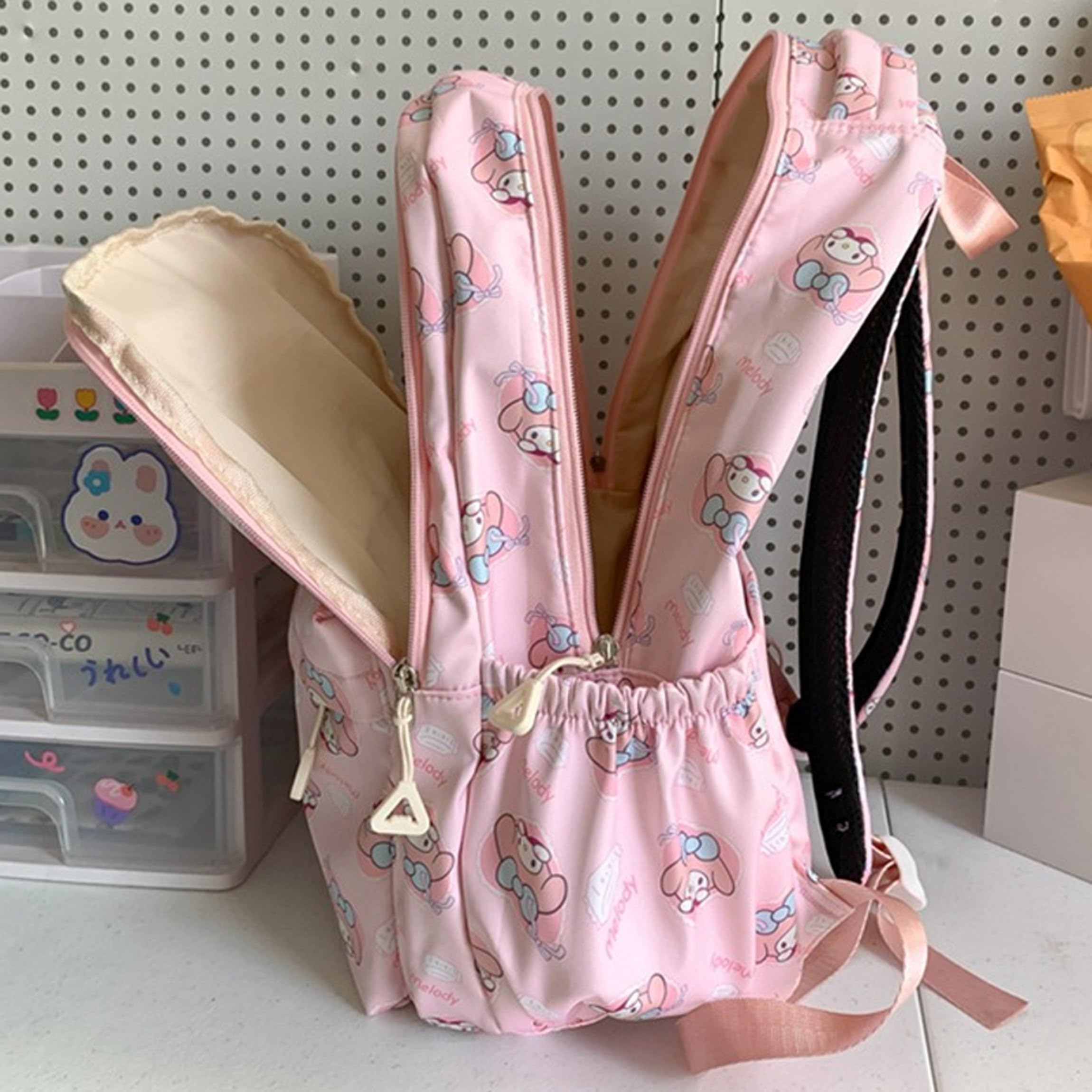 Kuromi Anime Print Casual Backpack - Laptop Backpack for Travel, Hiking & School | Stylish Unisex Rucksack with All-Over Character Design | Perfect for College, Work & Everyday Use