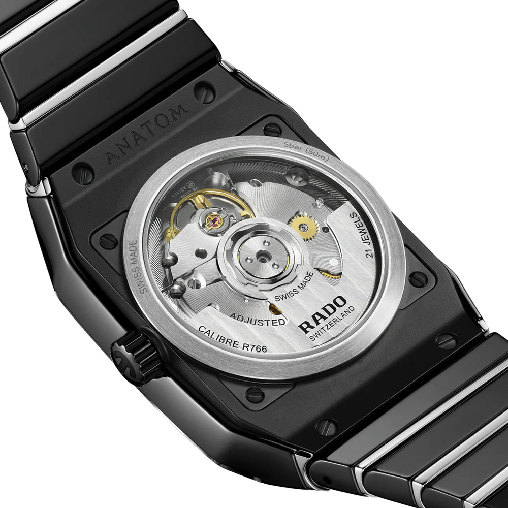 Anatom Automatic Diamond Watch 32.5mm Black Dial Stainless Steel Bracelet - Perfect for Business, Formal Events & Luxury Gift Giving