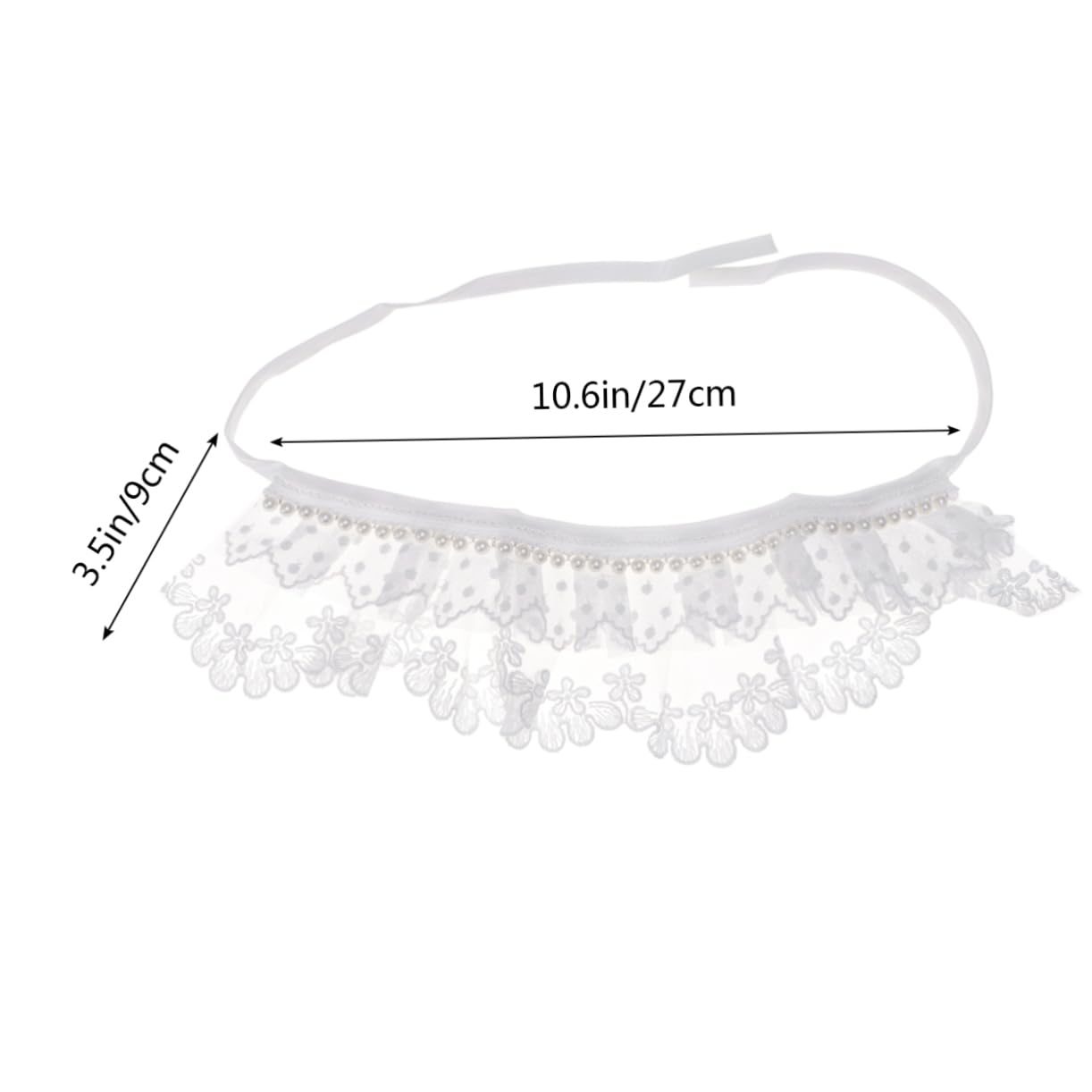 Fashionable Pet Collar Bib Scarf for Dogs & Cats - White Neckerchief for Daily Wear