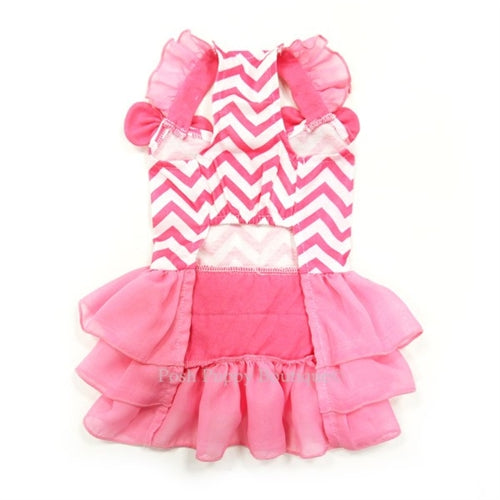 Chevron Print A-Line Dress for Women - Stylish & Comfortable Casual Summer Dress for Office, Party & Vacation