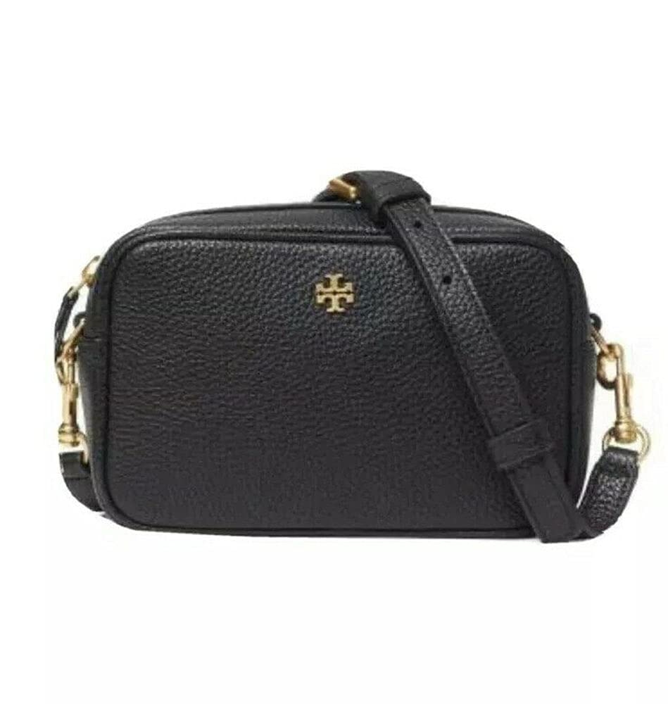 Tory Burch Women's Blake Mini Camera Bag - Small Crossbody Purse for Women, Genuine Leather, Black | Perfect for Everyday Use, Travel & Date Night