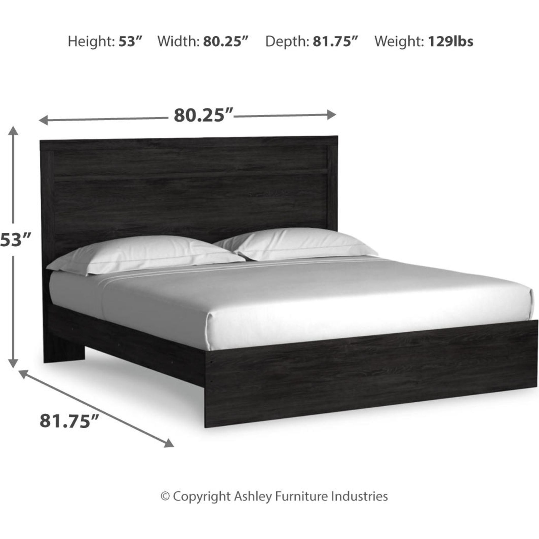 Belachime 5-Piece Panel Bedroom Set - Queen Size Bed Frame, Nightstand & Dresser - Modern Farmhouse Style Bedroom Furniture for Home Decor | Perfect for Master Bedroom, Guest Room & Apartment
