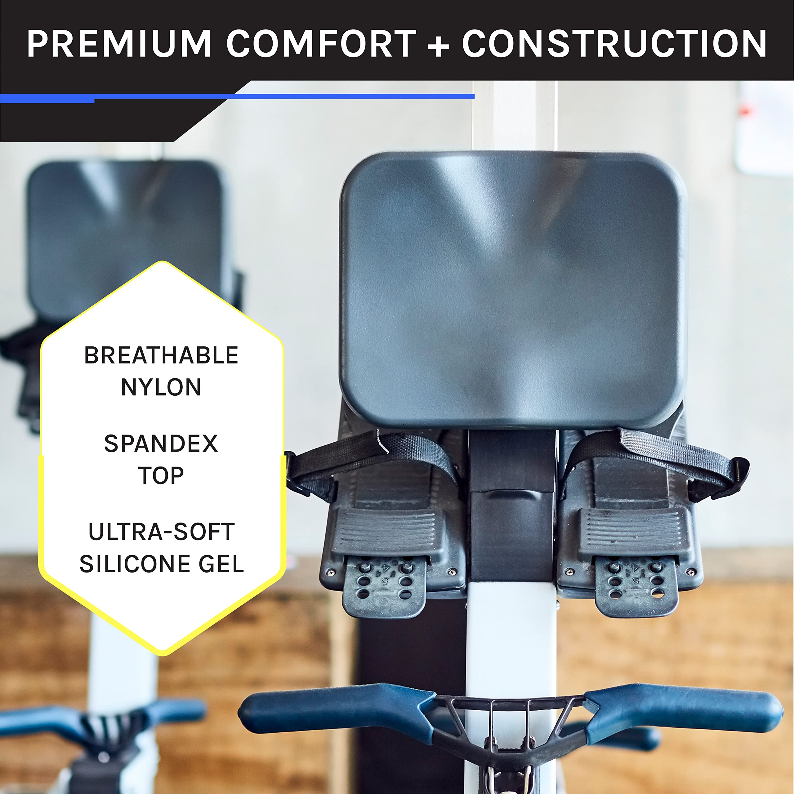 Recumbent Bike Seat Cushion - Gel Exercise Bike Seat Cover for Stationary & Spin Bikes (39.37 x 29.21 cm) - Comfortable Padding for Men & Women - Perfect for Home Gym, Indoor Cycling & Long Workouts