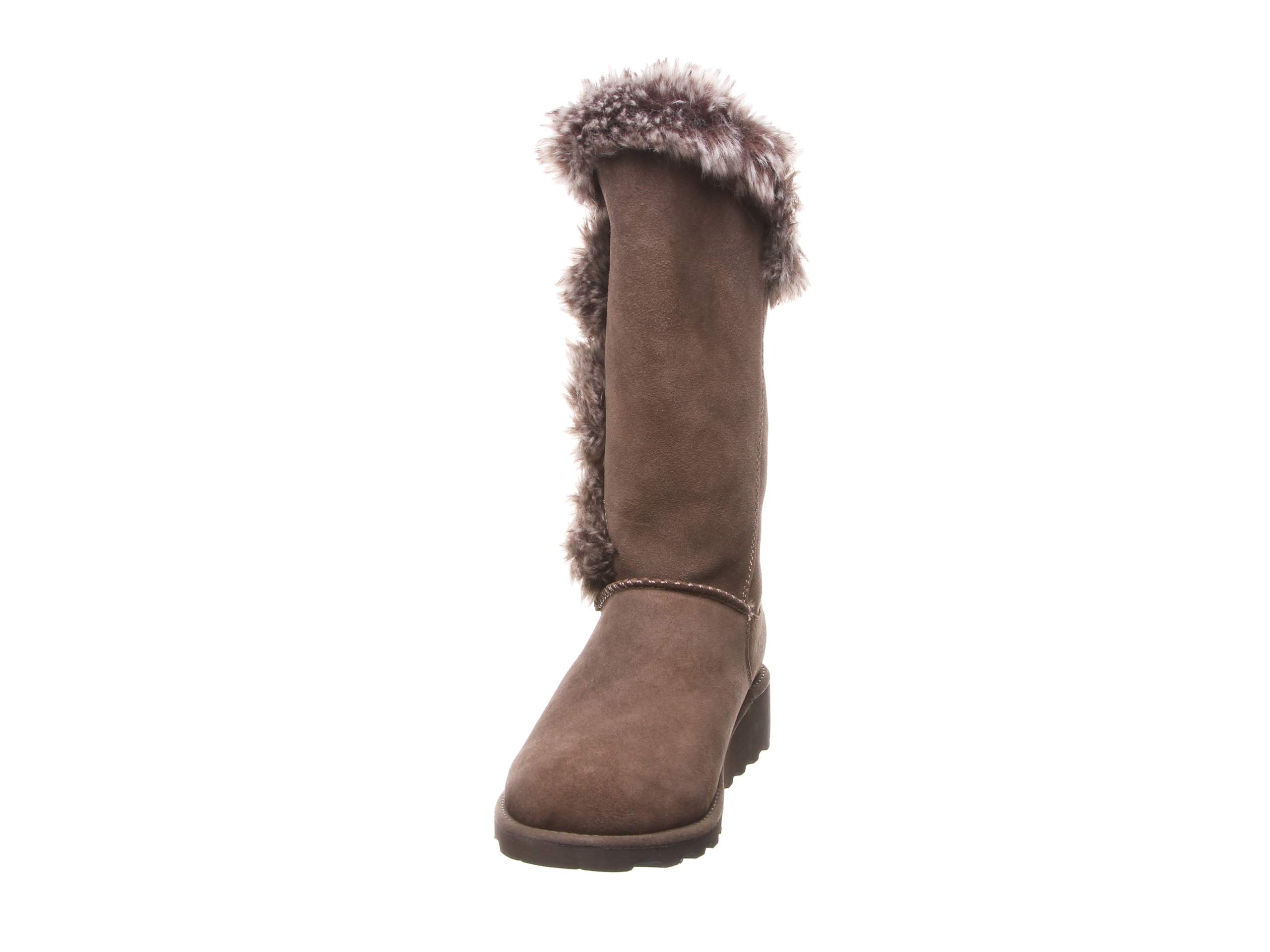 BEARPAW Women's Genevieve Suede Slip-On Winter Boots - Comfortable & Warm, Multiple Colors - Perfect for Casual Outings, Snow Days & Cozy Indoor Wear