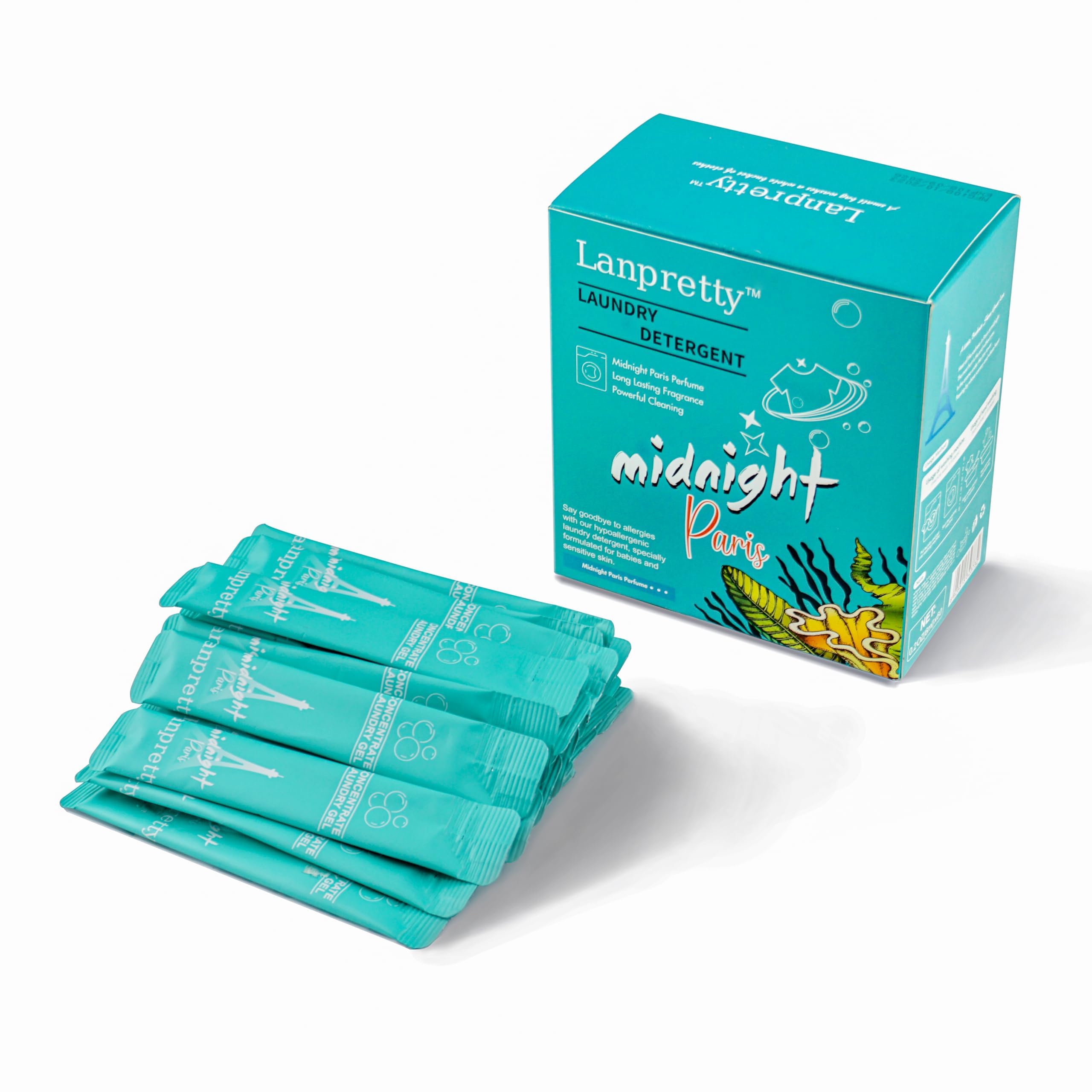 Travel Laundry Detergent Liquid Packets (60 Pack) - Portable Sink & Hand Washing Detergent for Hotels, Camping & Business Trips | Compact & TSA Approved