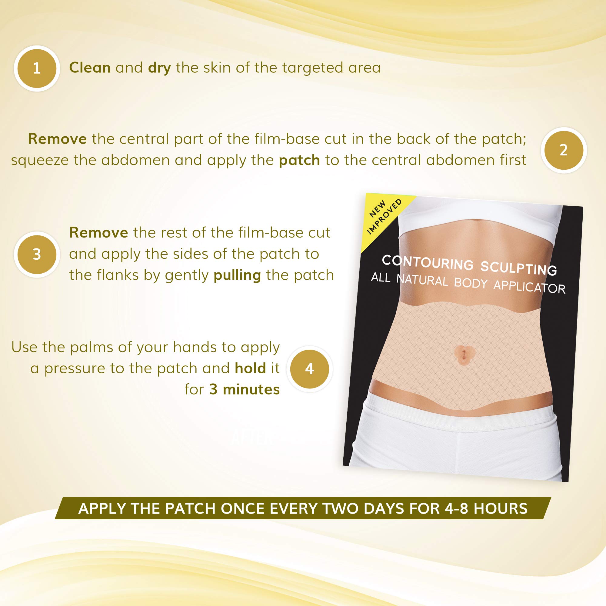 All Natural Moisturizing Body Applicator Wrap for Skin Hydration & Toning - Easy to Use Slimming Body Wraps (5 Pack) - Perfect for Spa Days, Weight Loss Support & At-Home Body Care