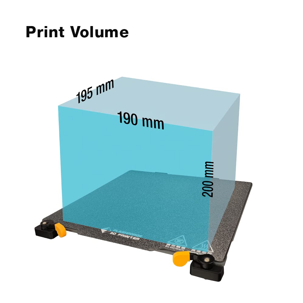 FlashForge Artemis FDM 3D Printer with Heated Bed - High Precision DIY 3D Printing for Home, School & Office Use (Orange) - Perfect for Prototyping, STEM Education & Creative Projects
