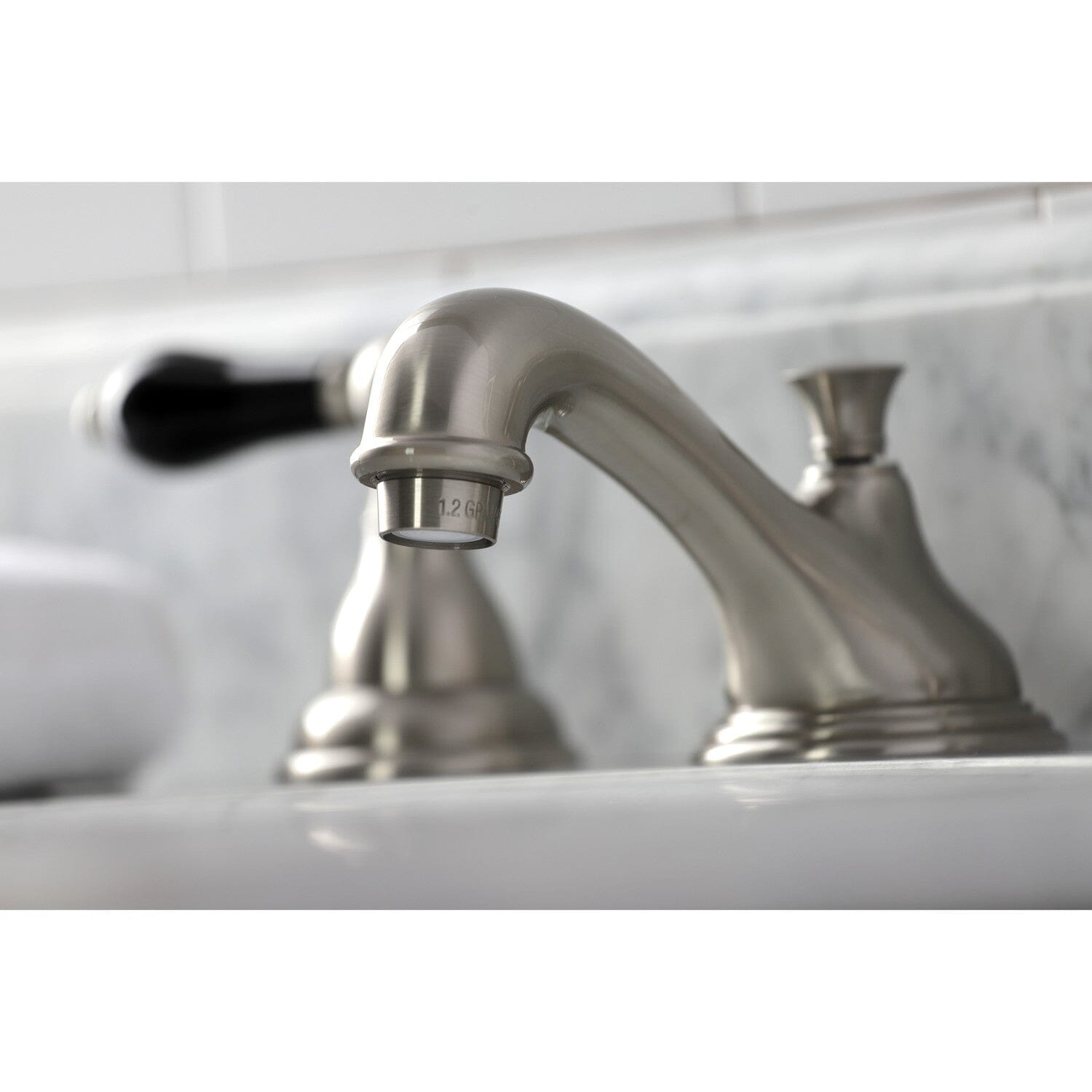 Duchess Two-Handle 3-Hole Deck Mount Widespread Bathroom Faucet with Brass Pop-Up Drain - Elegant Sink Fixture for Modern Bathroom Renovation & Home Upgrade