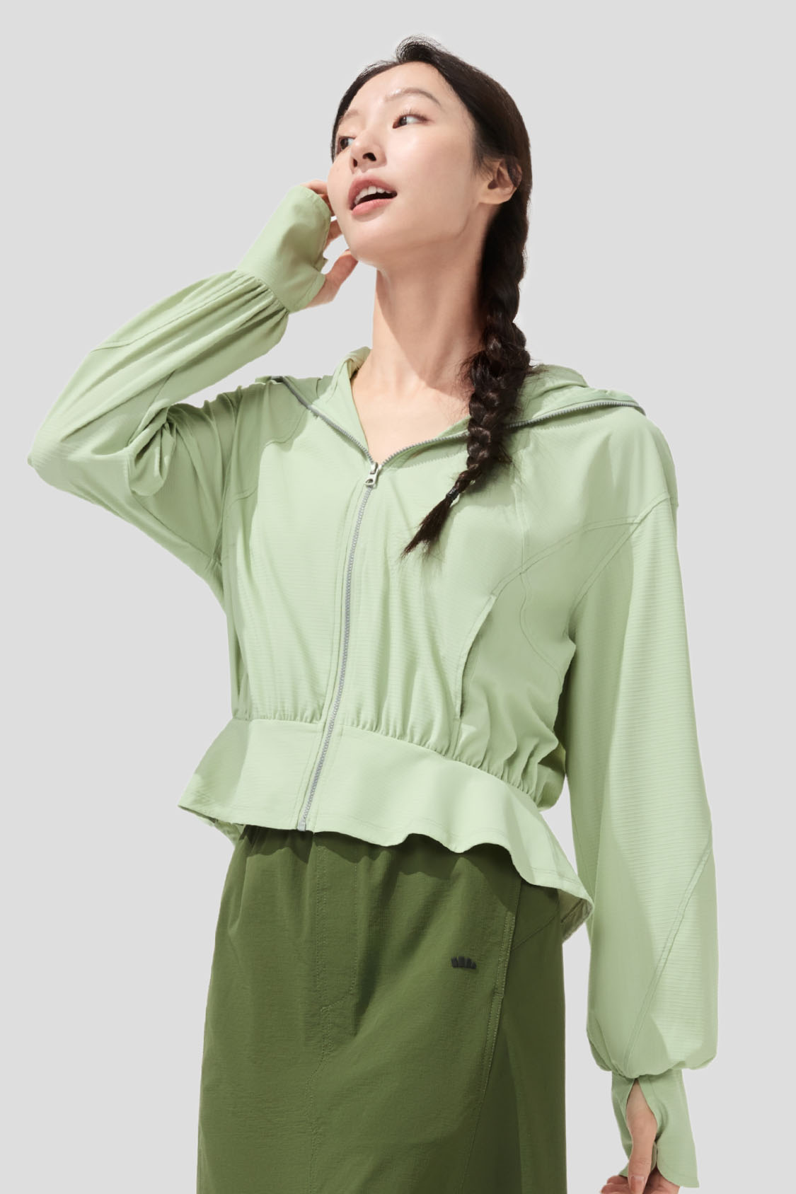 Women's UPF50+ Cooling Breathable Sun Jacket - Lightweight Short Sleeve UV Protection for Outdoor Activities, Hiking & Beach Wear