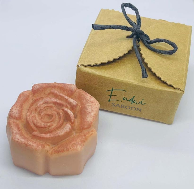 Premium Rose Clay Natural Luxury Handmade Soap Bar - Organic Skincare for Sensitive Skin & Detoxifying Bath, Perfect for Spa Day & Gift Sets
