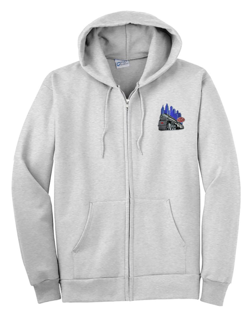 Empire State Express Zippered Hoodie Sweatshirt - NYC Daylight Sales - Unisex Pullover Fleece Jacket for Men & Women - Perfect for Casual Wear, Street Style & Travel