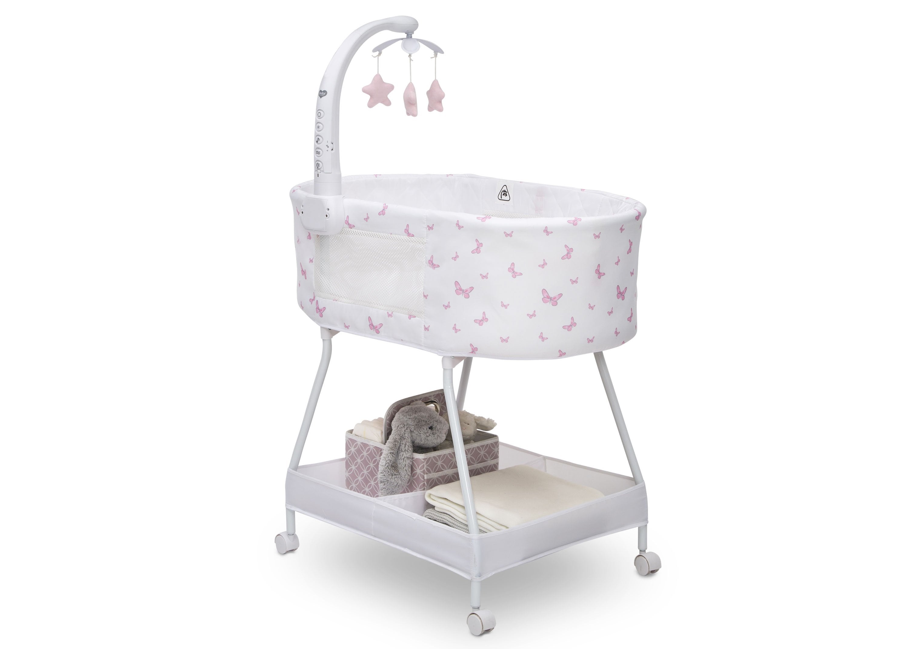 Sweet Slumber Bassinet - Portable Baby Crib with Breathable Mesh & Adjustable Height for Newborns & Infants - Perfect for Nursery, Bedroom & Travel