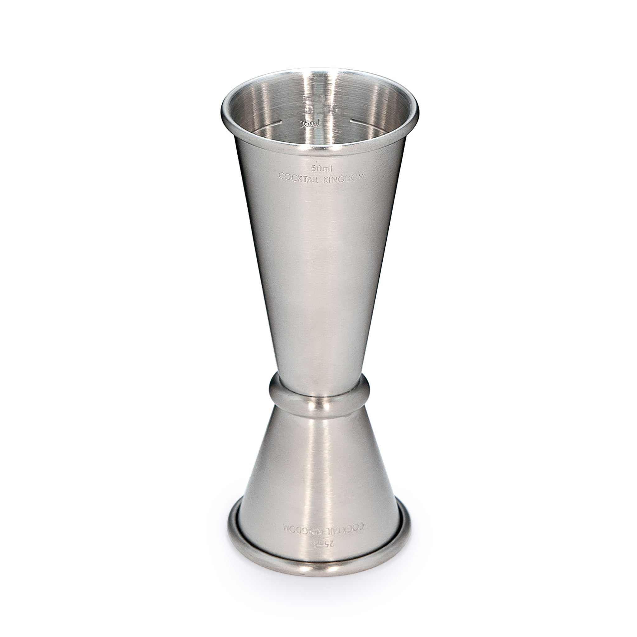 Premium Japanese Style Stainless Steel Jigger - 25ml & 50ml Dual Measuring Cup for Cocktails, Bartending & Mixology - Perfect for Home Bars & Professional Use