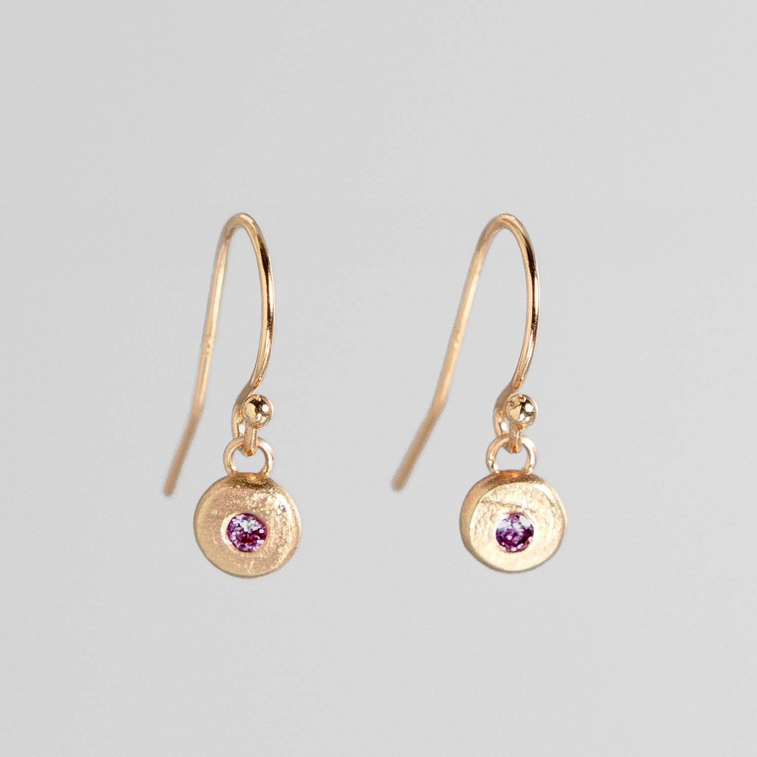 14K Yellow Gold Pebble Drop Earrings – Elegant Dangle Earrings for Women, Perfect for Weddings, Parties & Everyday Wear